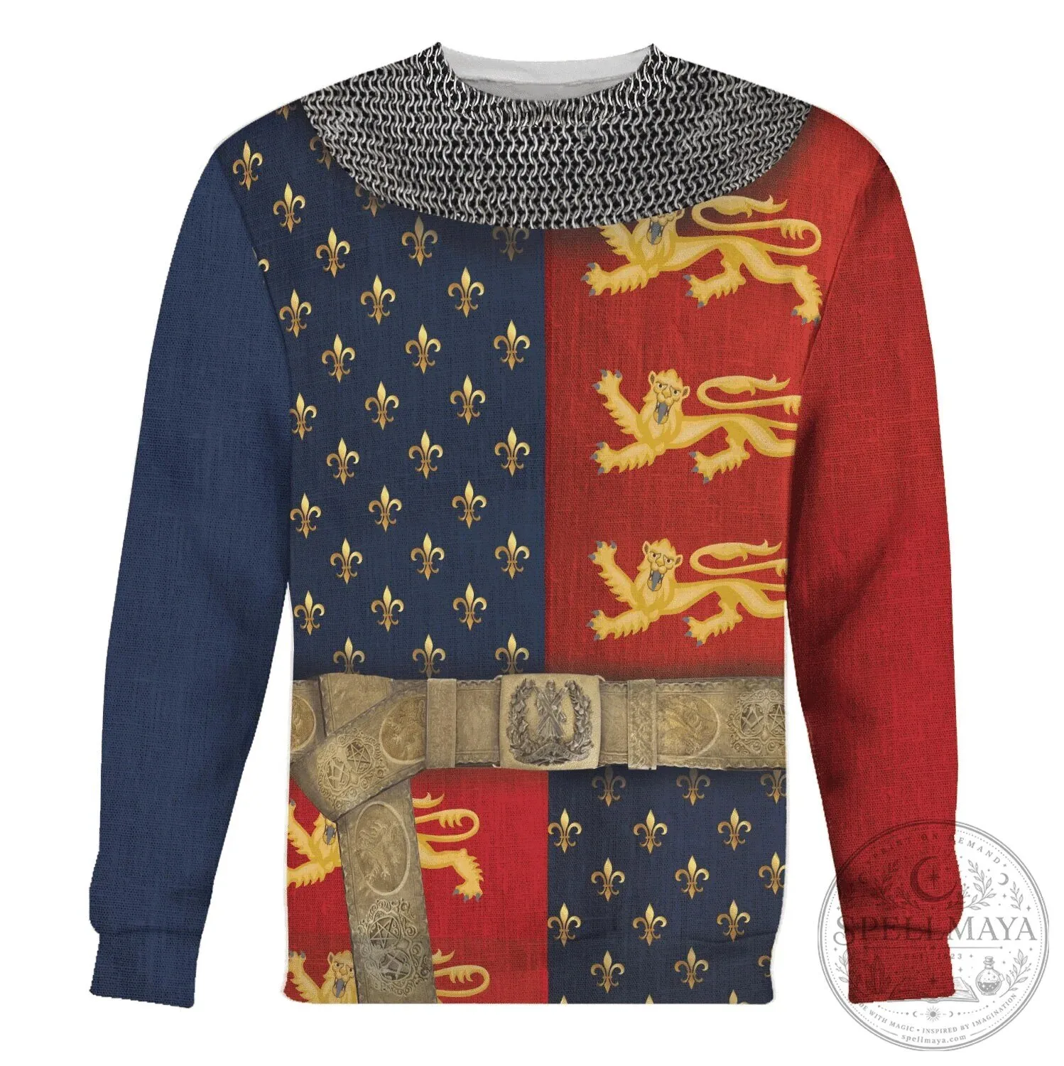 Henry V of England Medieval Knight Armor Costume Hoodie 19 Henry V of England Medieval Knight Armor Costume Hoodie