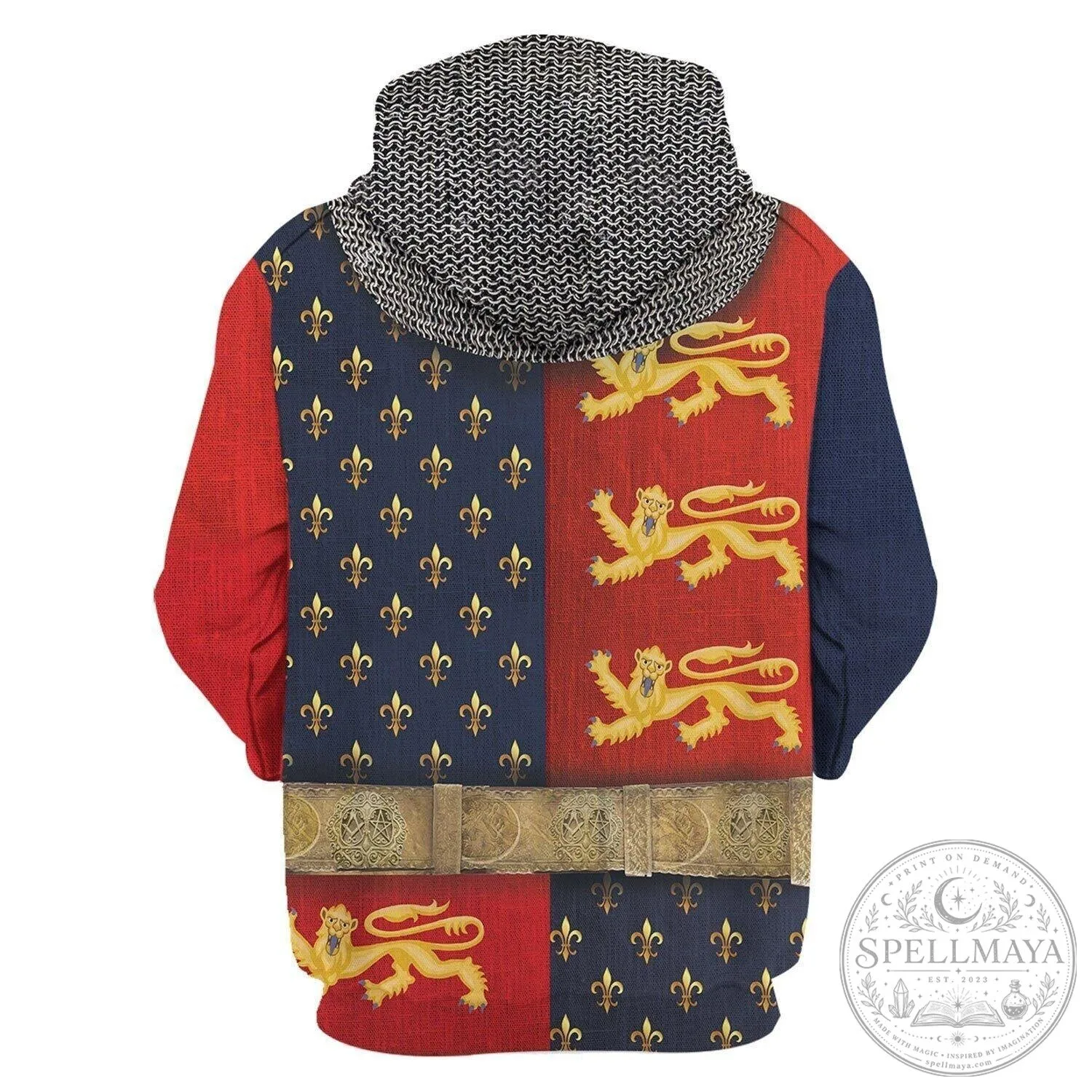 Henry V of England Medieval Knight Armor Costume Hoodie 26 Henry V of England Medieval Knight Armor Costume Hoodie