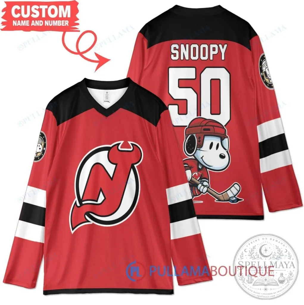 .E.AquaSox Toy Story Night Limited Jersey NN 17 New Jersey Devils Snoopy Hockey Jersey