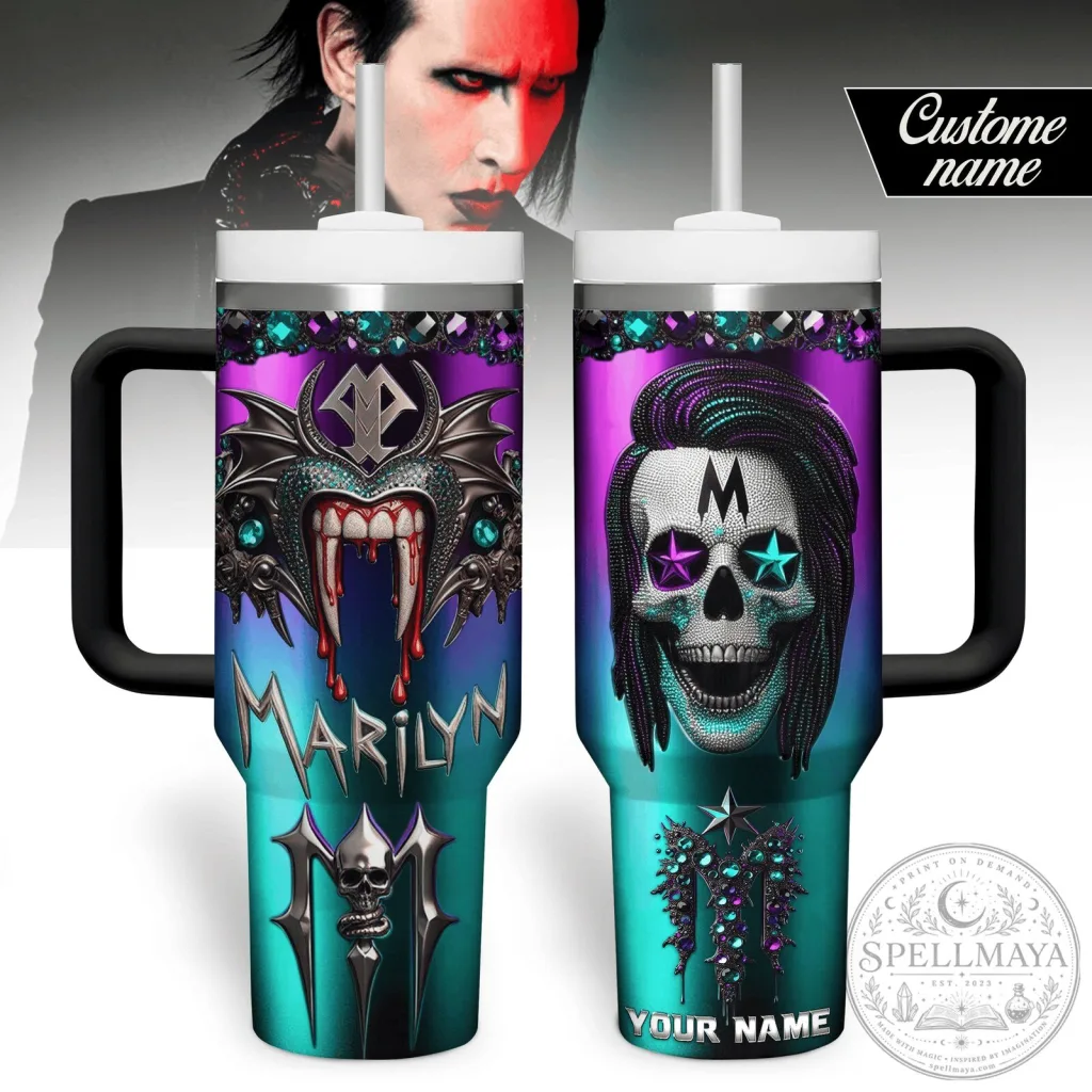 marilyn-manson-skull-vampire-fangs-insulated-stainless-steel-tumbler-with-handle-featured Marilyn Manson Skull Vampire Fangs Insulated Stainless Steel Tumbler with Handle