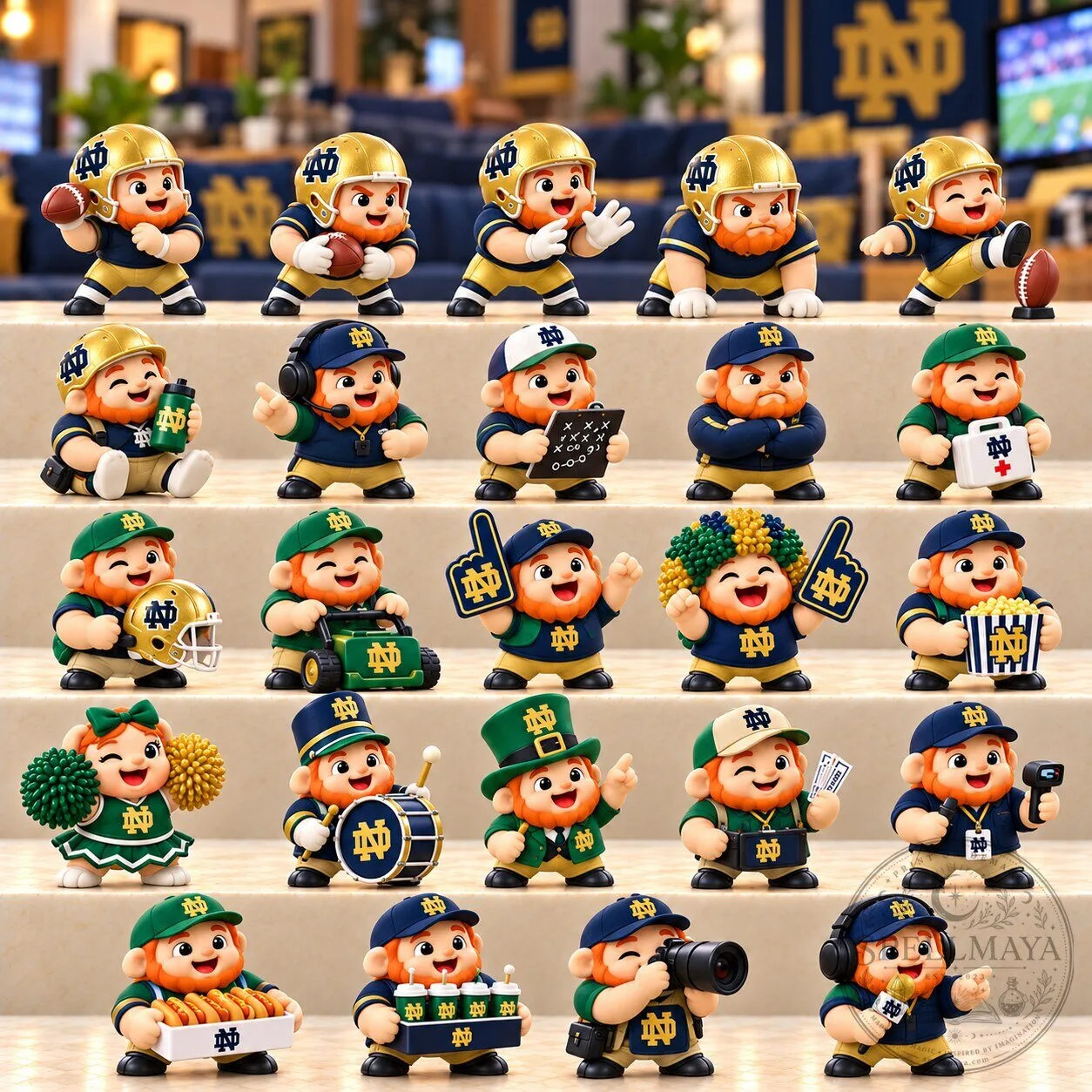 Notre Dame Fighting Irish Football Team Mascot Squishies Collection