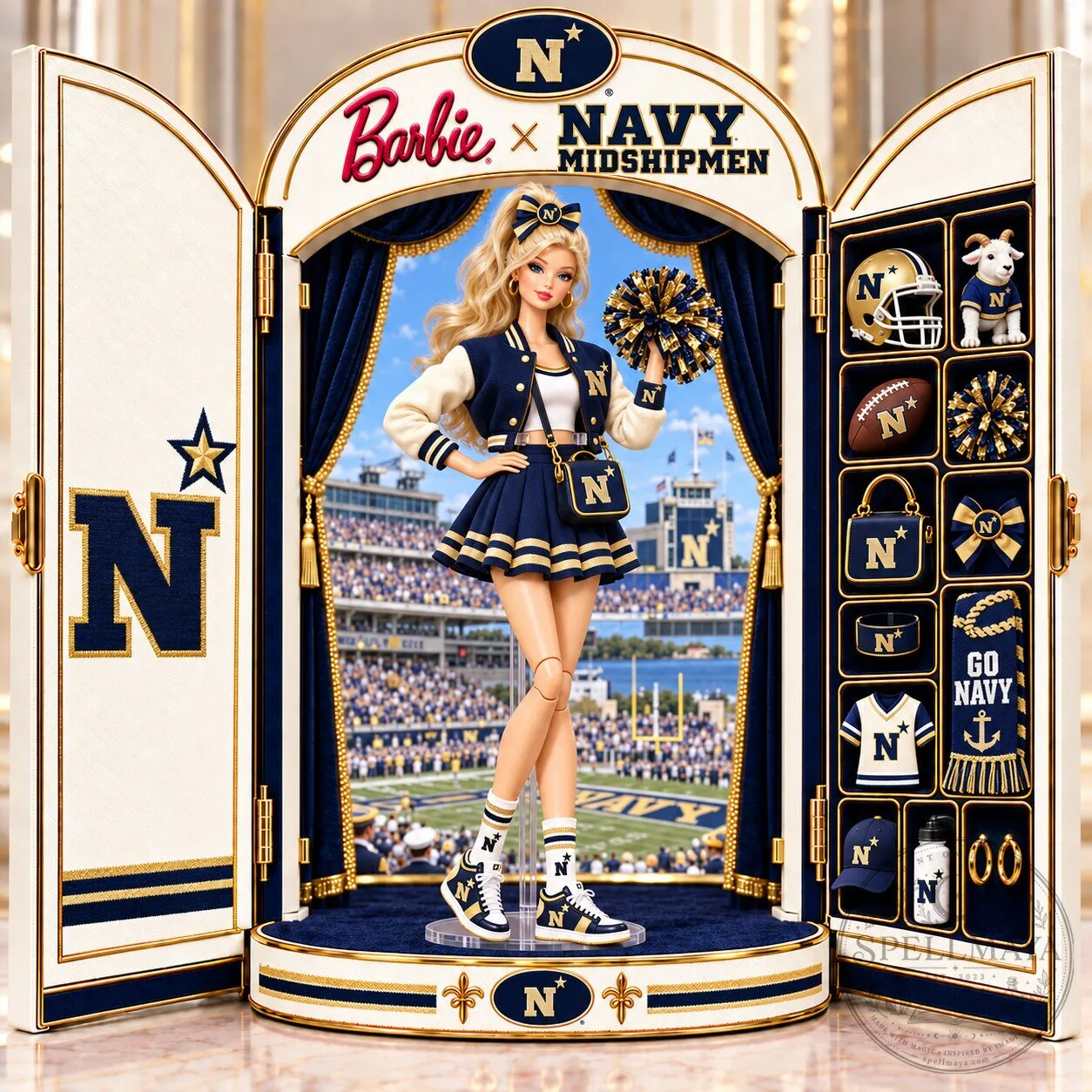 Barbie x Navy Midshipmen Commemorative Collector Doll Figure