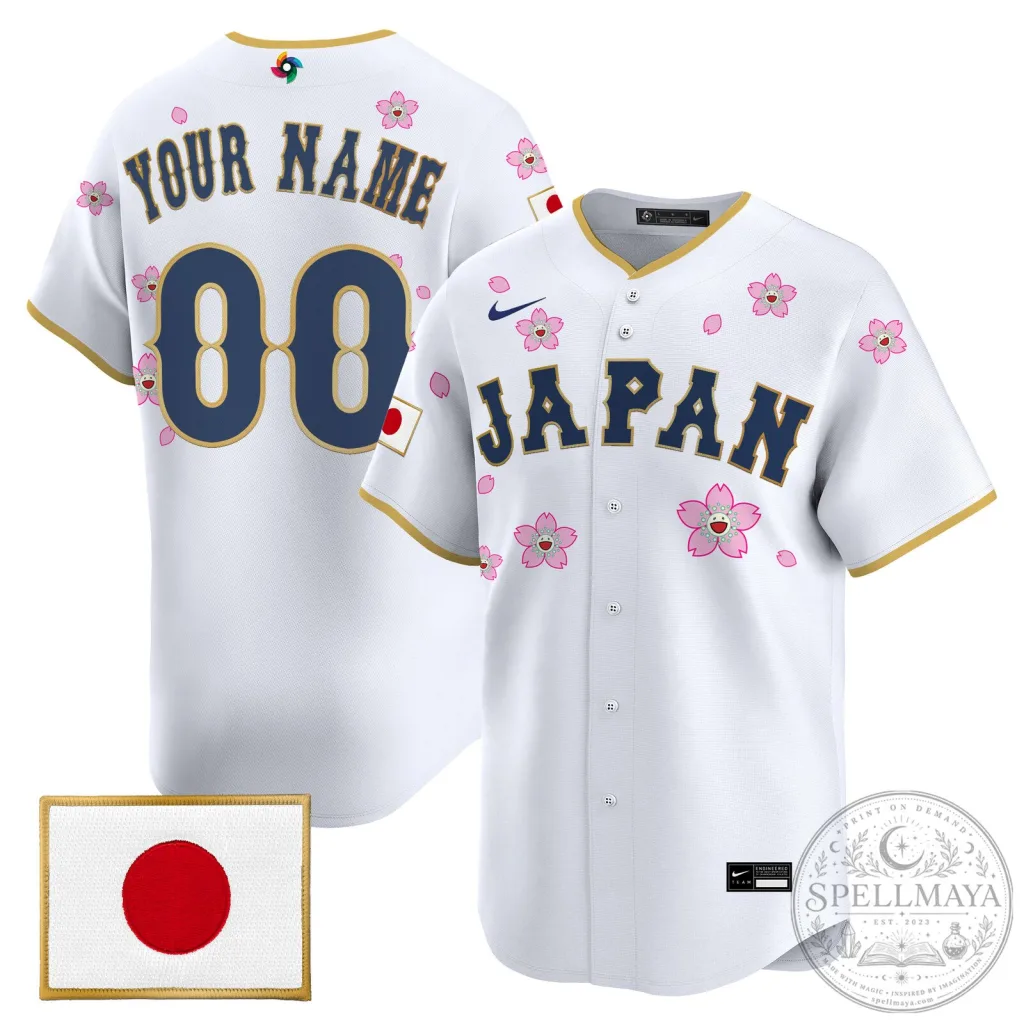 Takashi Murakami Japan World Baseball Classic Custom Baseball Jersey