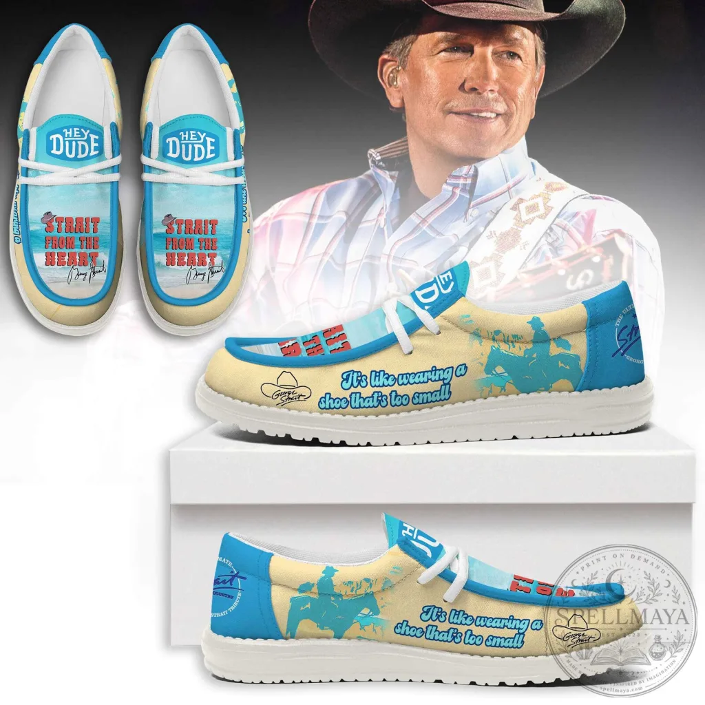 George Strait Hey Dude Style Shoes Strait From The Heart Album