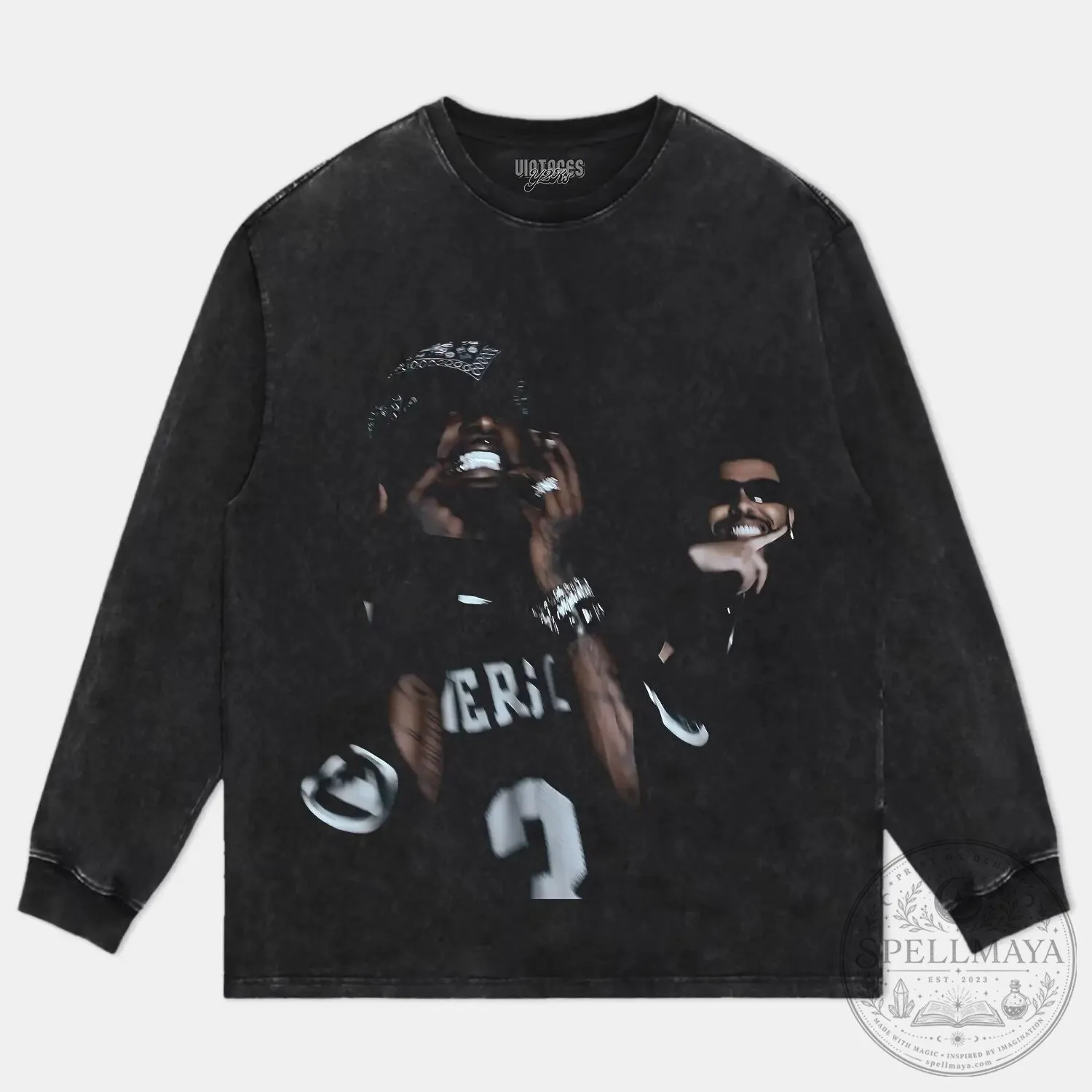 Playboi Carti and The Weeknd Black Graphic Print T-Shirt 16 Playboi Carti and The Weeknd Black Graphic Print T-Shirt