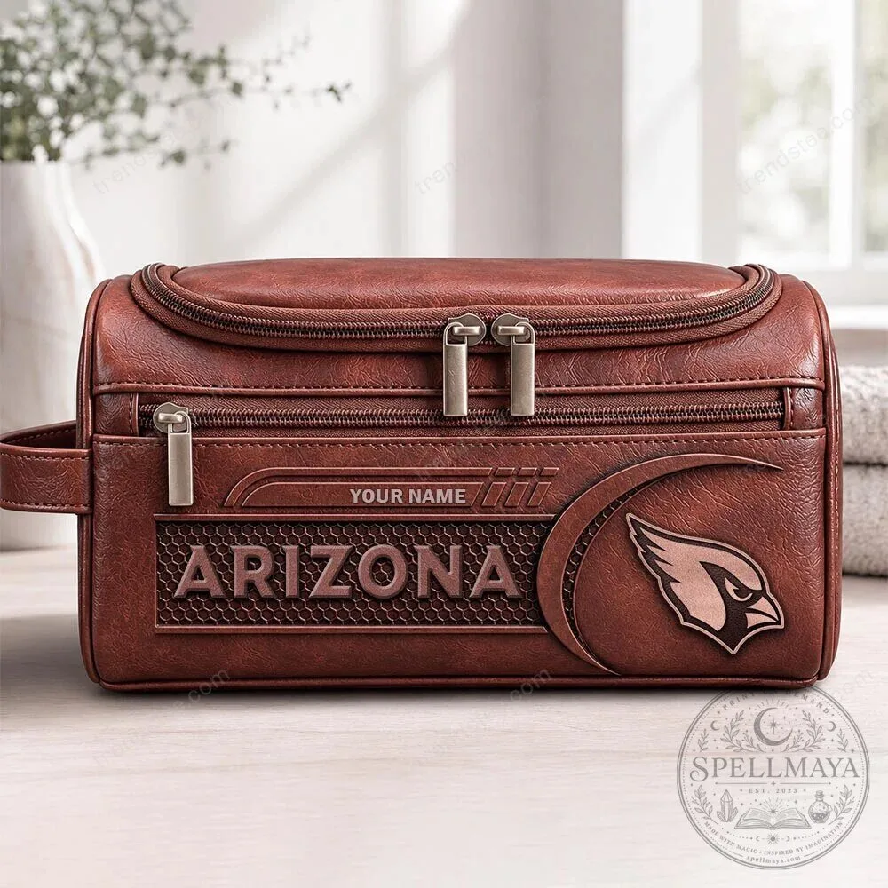 Arizona Cardinals Personalized Leather Travel Bag 5 Arizona Cardinals Personalized Leather Travel Bag