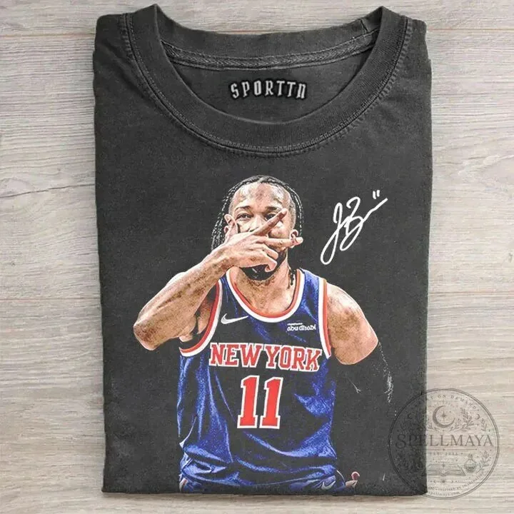 Jalen Brunson New York Basketball Number 11 Vintage Style T-Shirt 2 Jalen Brunson New York Basketball Number 11 Vintage Style T-Shirt