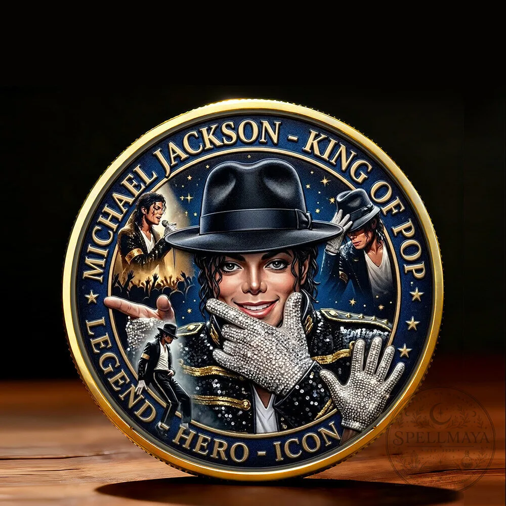 Michael Jackson King of Pop Legend Hero Icon Commemorative Coin