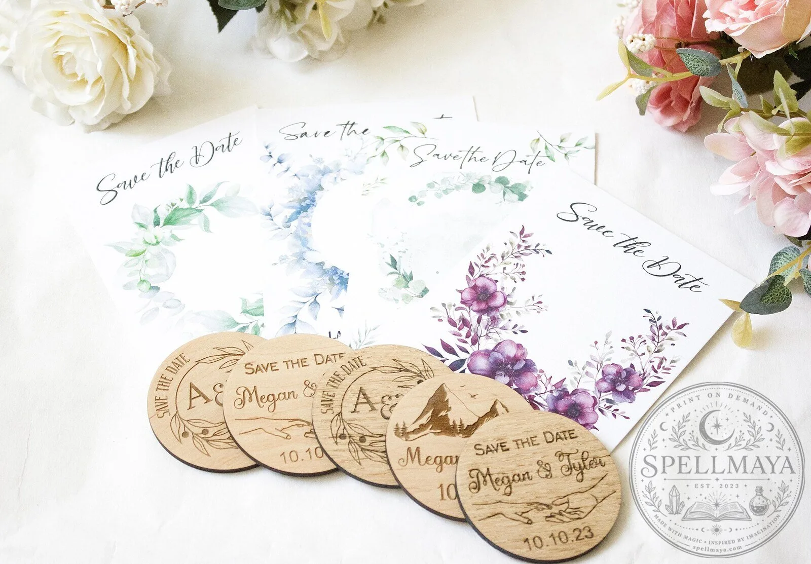 Personalized Save The Date Wedding Favor Magnet Rustic Wooden Custom Invitation 7 Personalized Save The Date Wedding Favor Magnet Rustic Wooden Custom Invitation