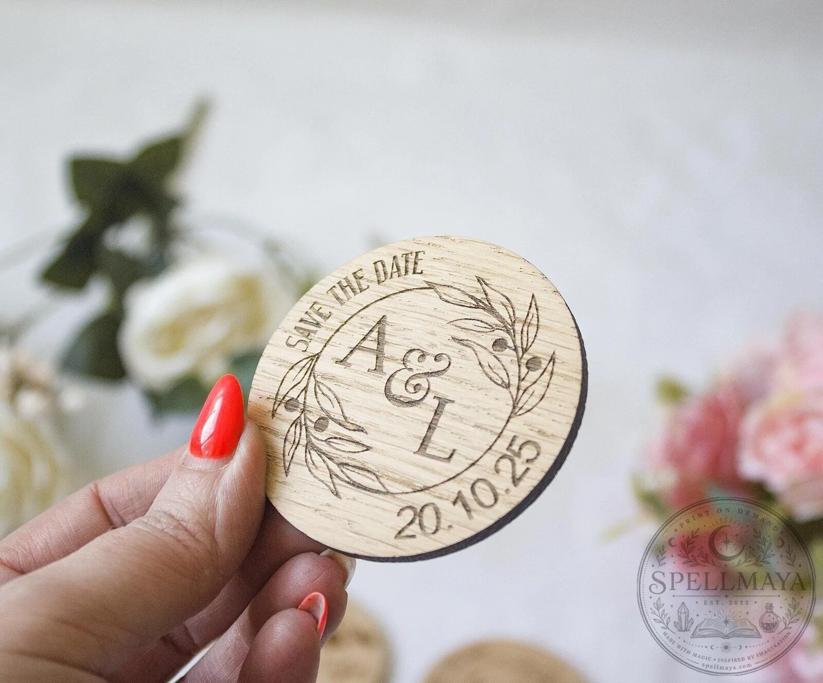 Personalized Save The Date Wedding Favor Magnet Rustic Wooden Custom Invitation 8 Personalized Save The Date Wedding Favor Magnet Rustic Wooden Custom Invitation