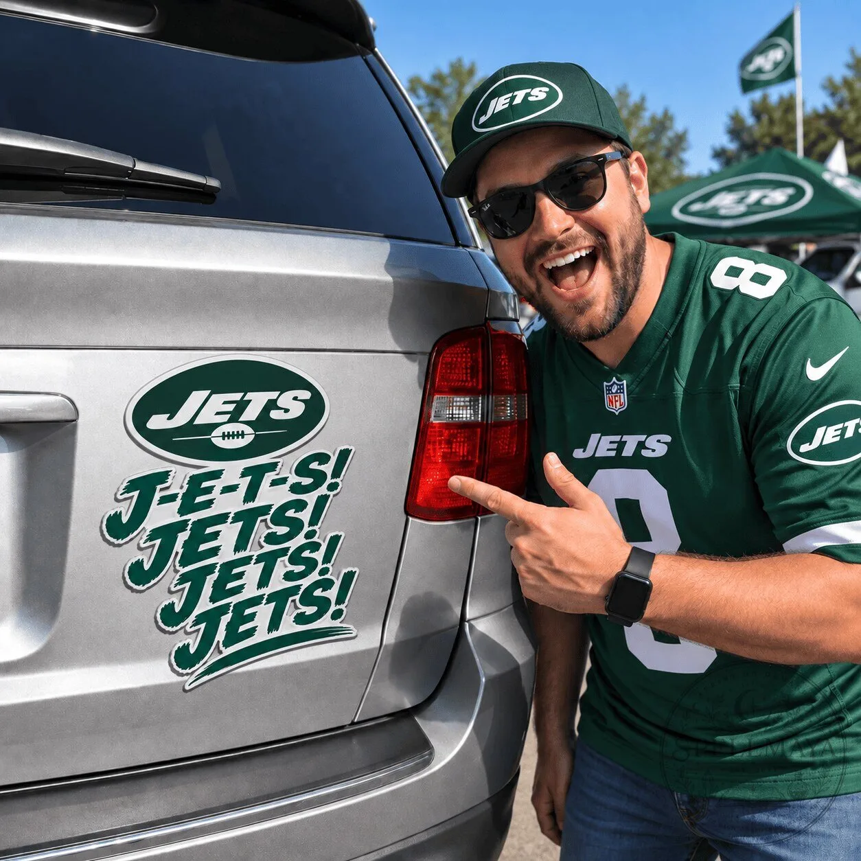 New York Jets Football Team Slogan Car Decal Sticker