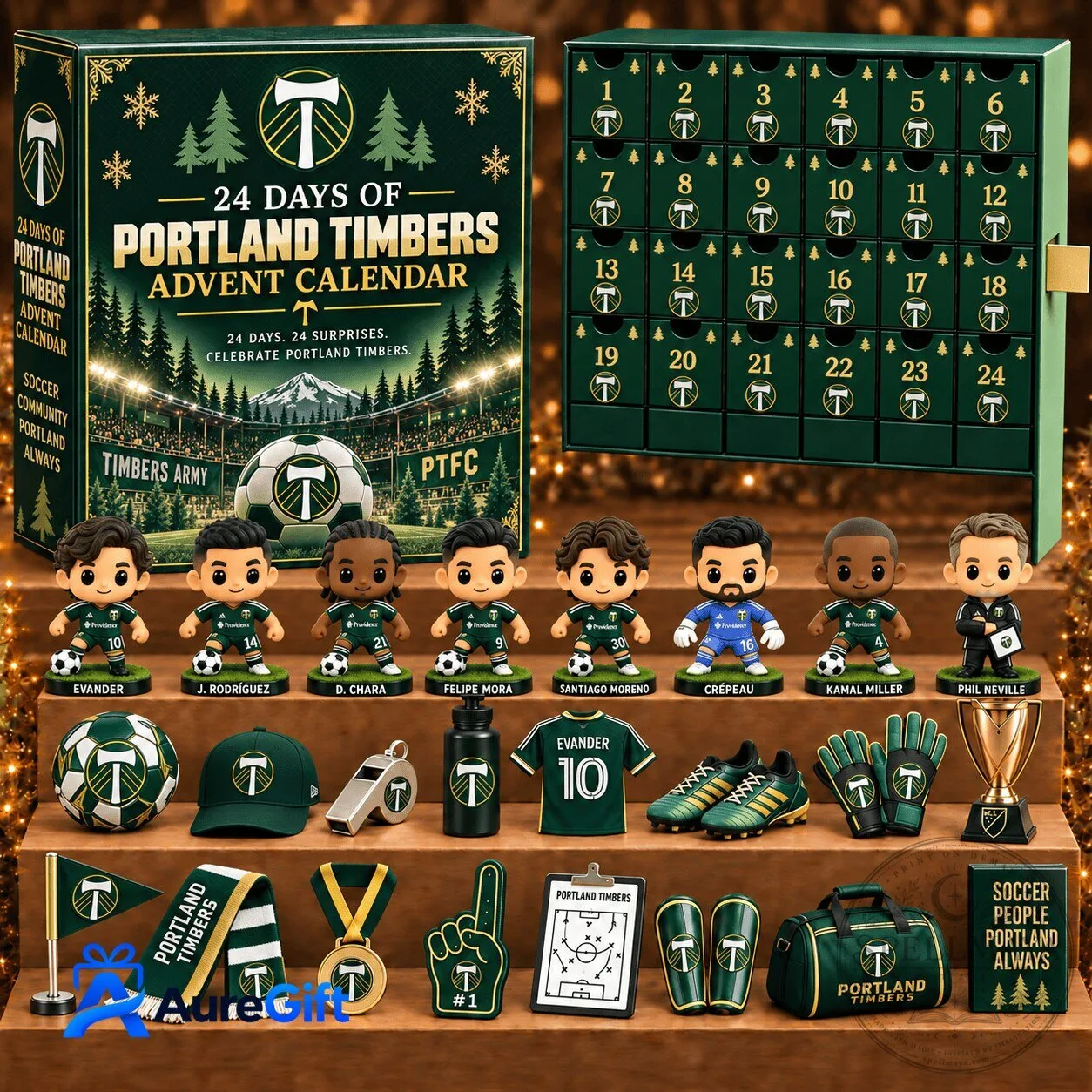 Portland Timbers Major League Soccer Advent Calendar Blind Box Collectible Set