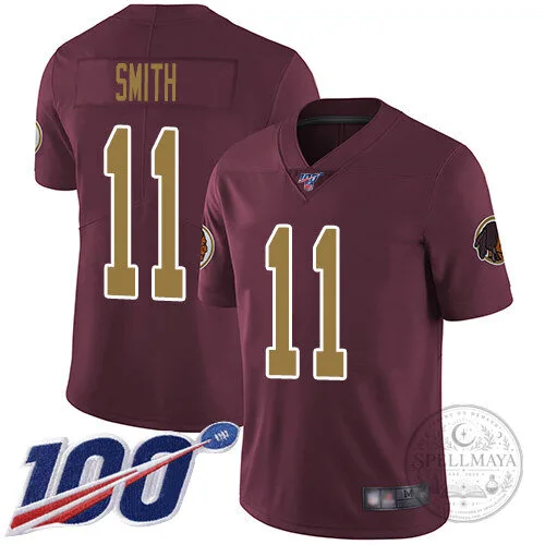 Washington Redskins Alex Smith Number 11 Burgundy Football Jersey