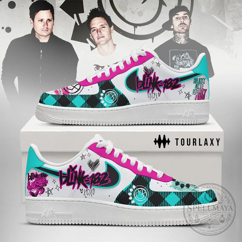 Blink-182 Band Logo Pop Punk Style Custom Printed Shoes
