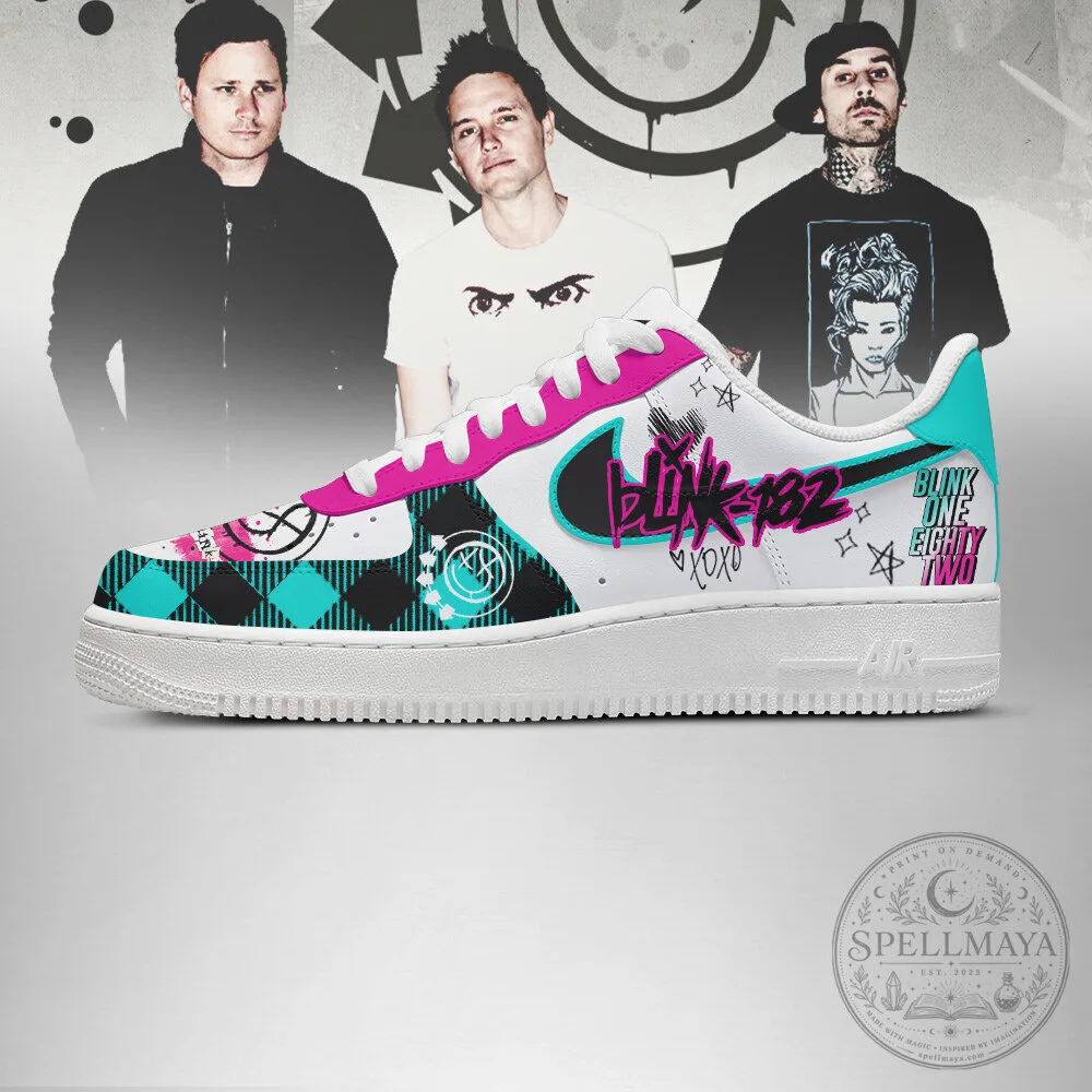 Blink-182 Band Logo Pop Punk Style Custom Printed Shoes 8 Blink-182 Band Logo Pop Punk Style Custom Printed Shoes