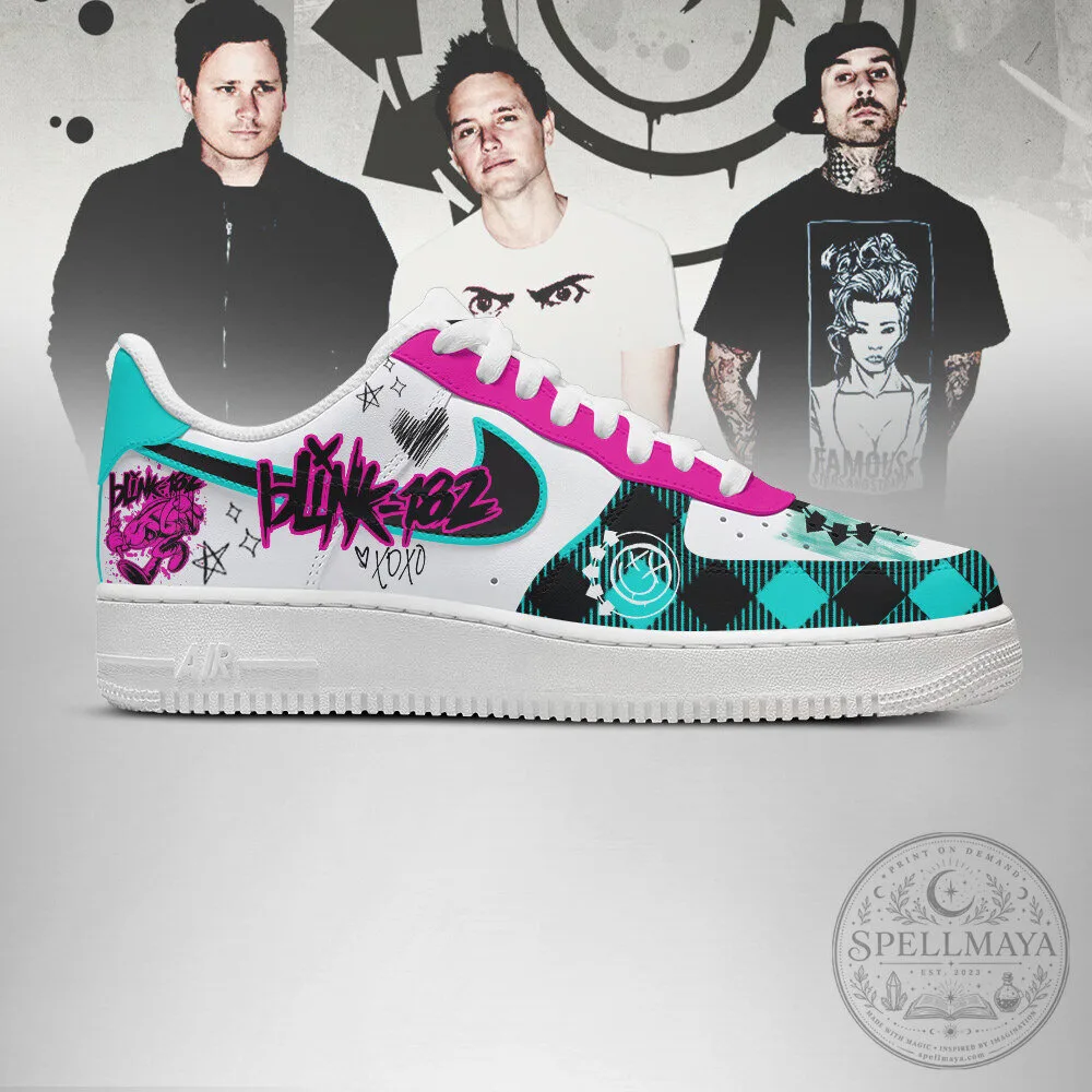Blink-182 Band Logo Pop Punk Style Custom Printed Shoes 9 Blink-182 Band Logo Pop Punk Style Custom Printed Shoes