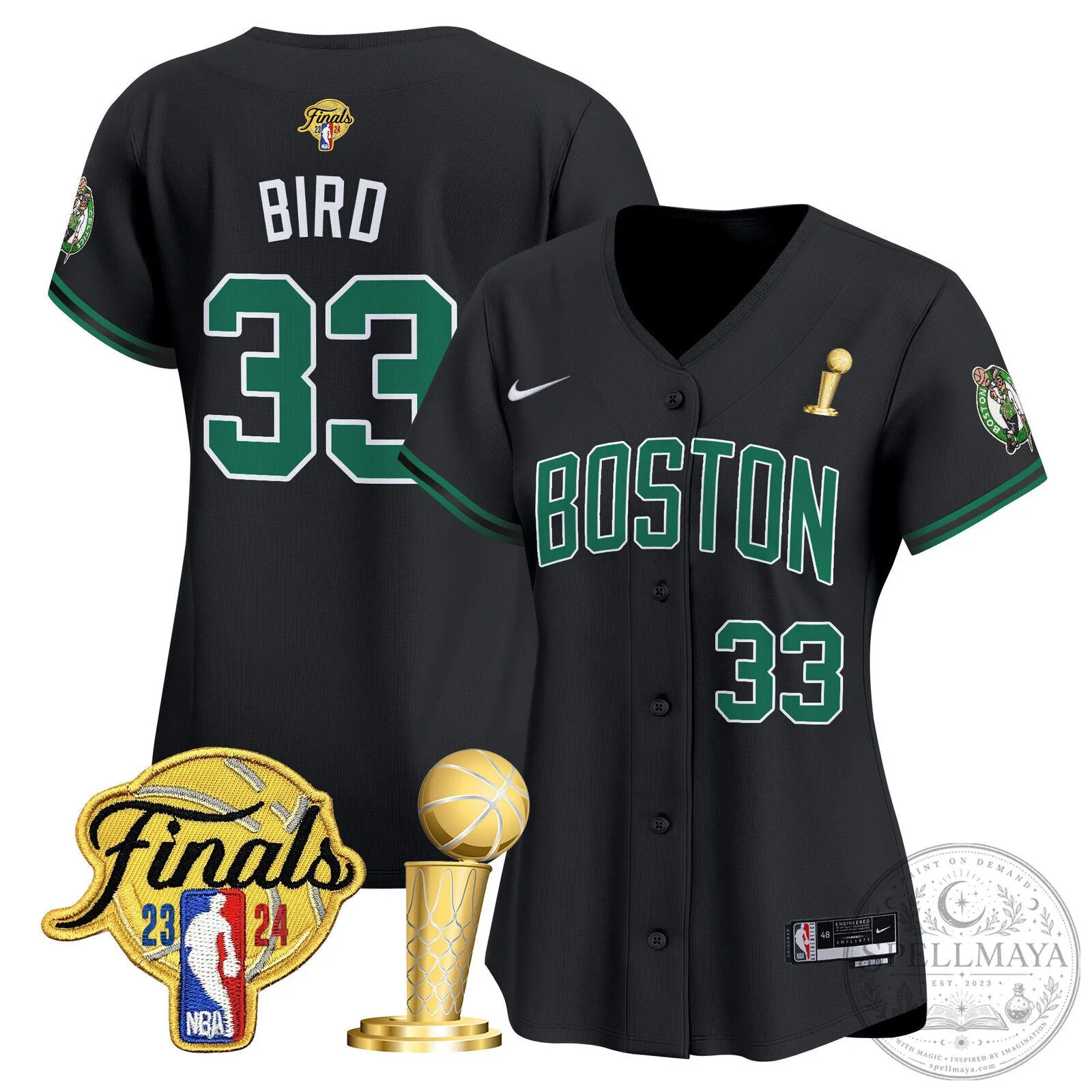 Boston Celtics Jayson Tatum 2024 NBA Finals Champions Baseball Jersey 51 Boston Celtics Jayson Tatum 2024 NBA Finals Champions Baseball Jersey
