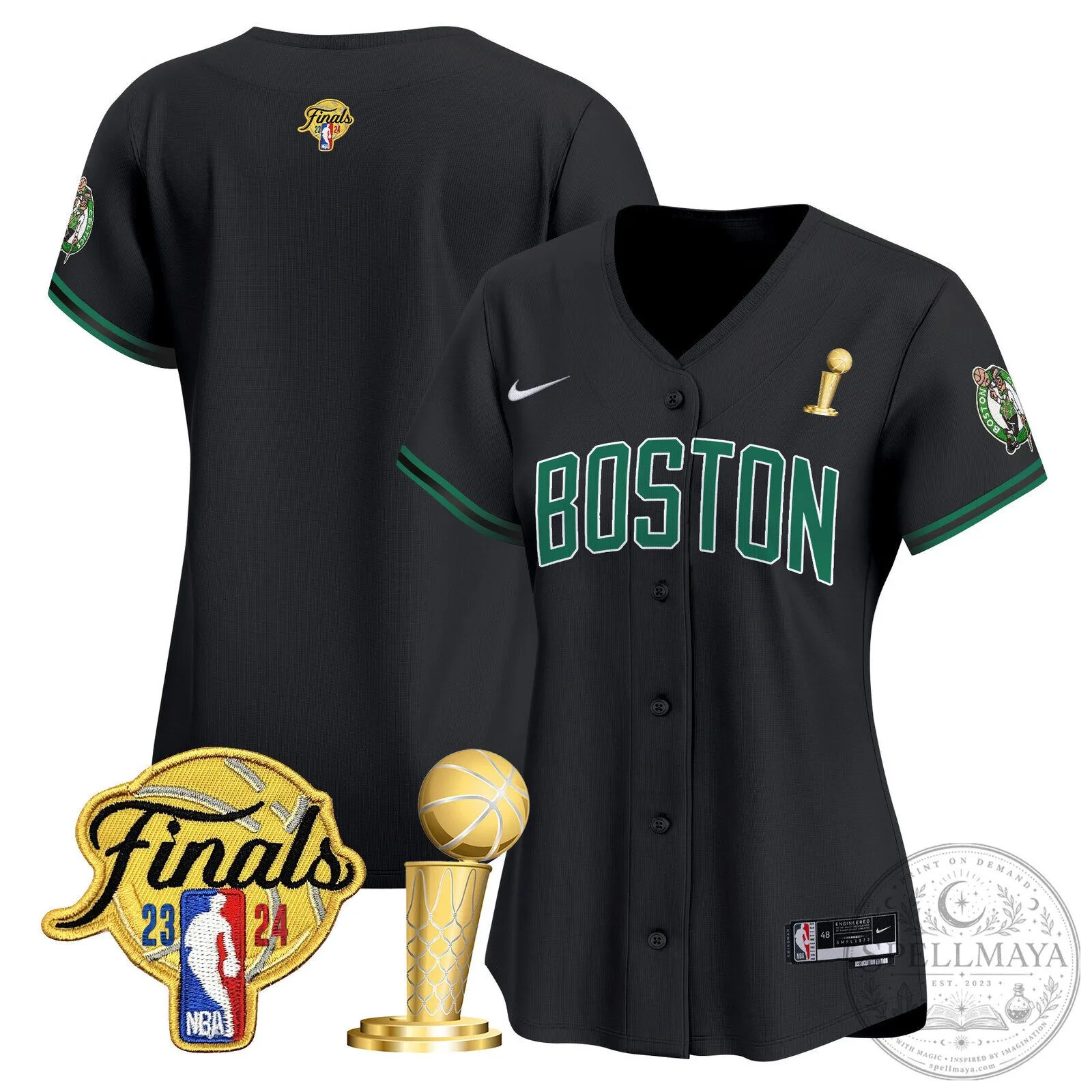 Boston Celtics Jayson Tatum 2024 NBA Finals Champions Baseball Jersey 52 Boston Celtics Jayson Tatum 2024 NBA Finals Champions Baseball Jersey