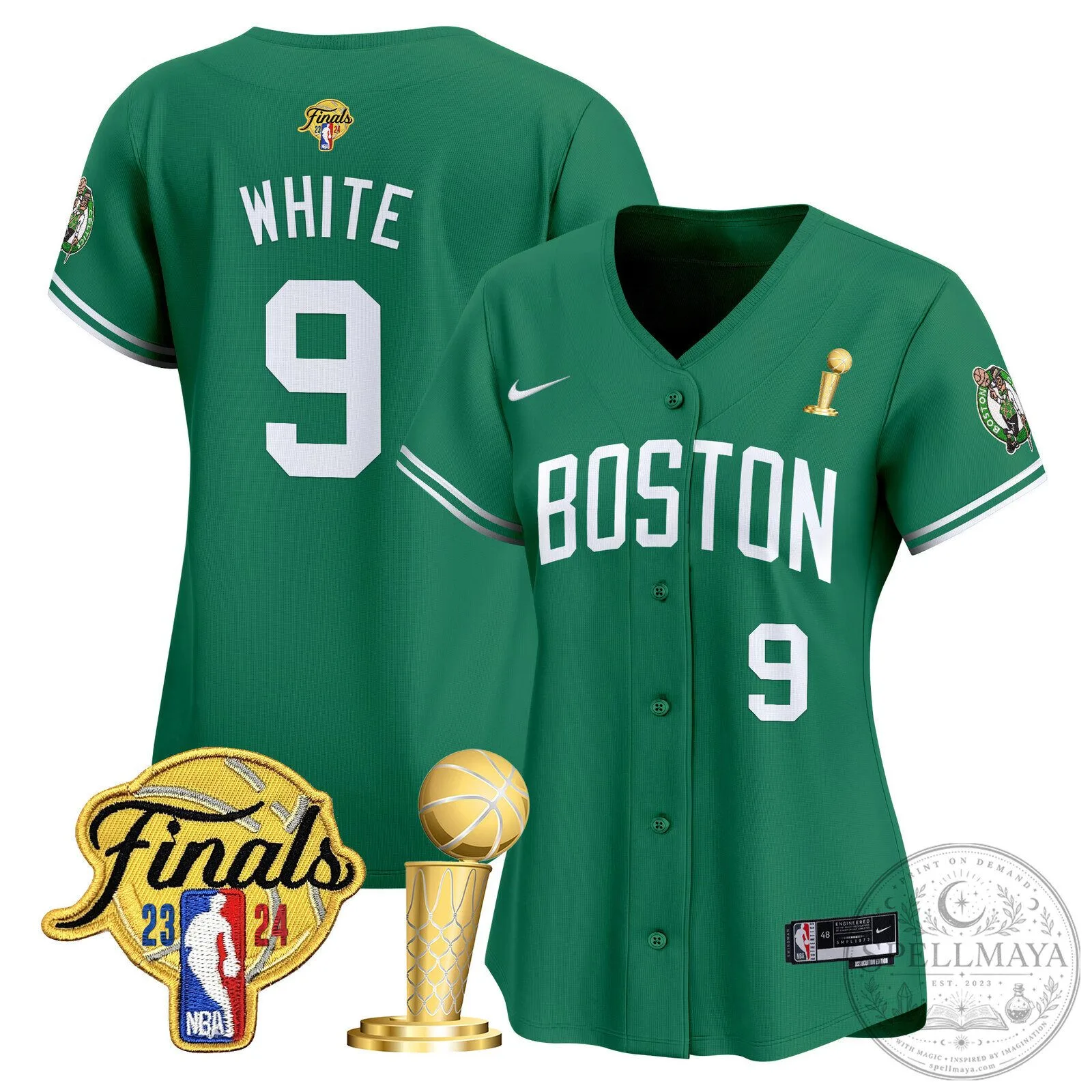 Boston Celtics Jayson Tatum 2024 NBA Finals Champions Baseball Jersey 54 Boston Celtics Jayson Tatum 2024 NBA Finals Champions Baseball Jersey