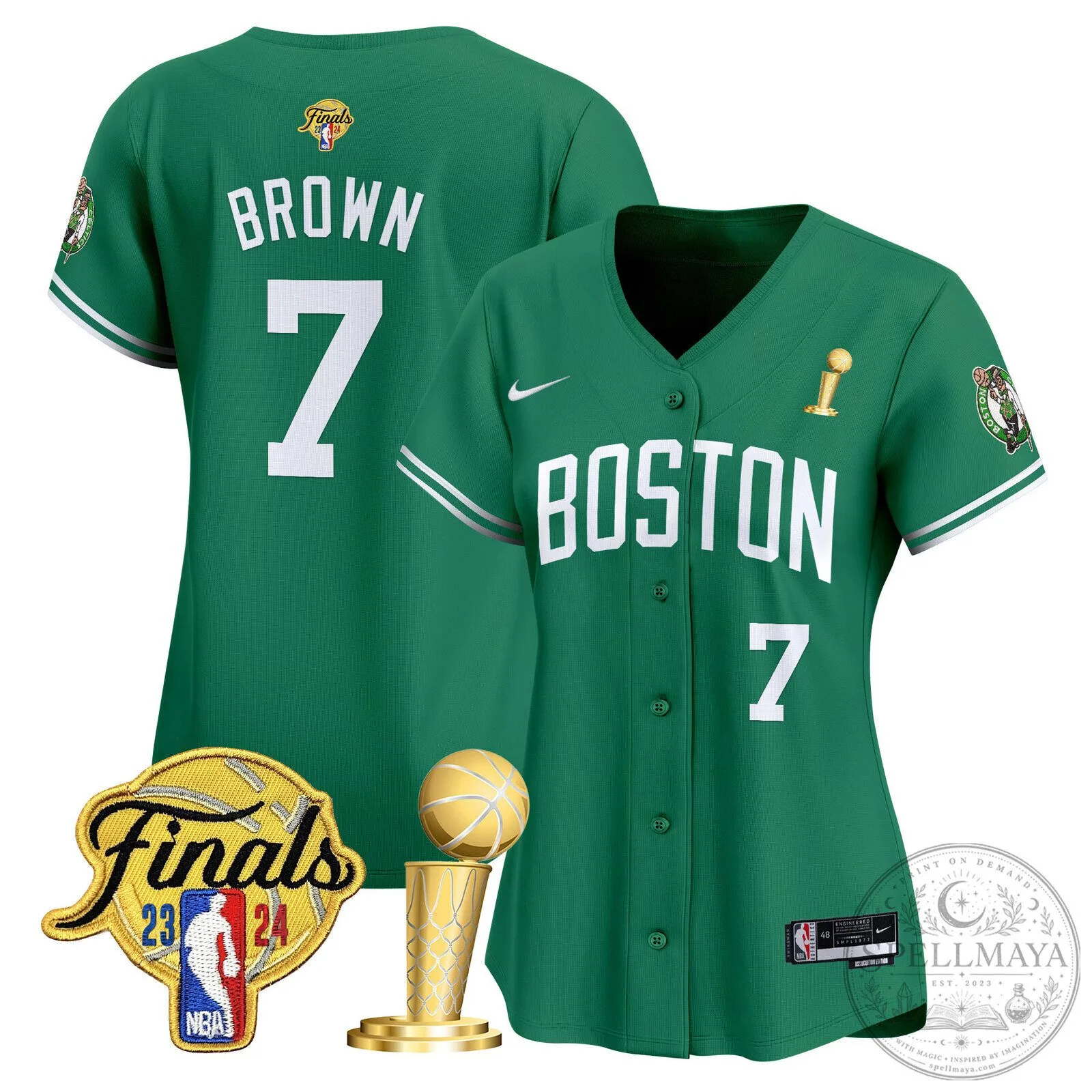Boston Celtics Jayson Tatum 2024 NBA Finals Champions Baseball Jersey 55 Boston Celtics Jayson Tatum 2024 NBA Finals Champions Baseball Jersey