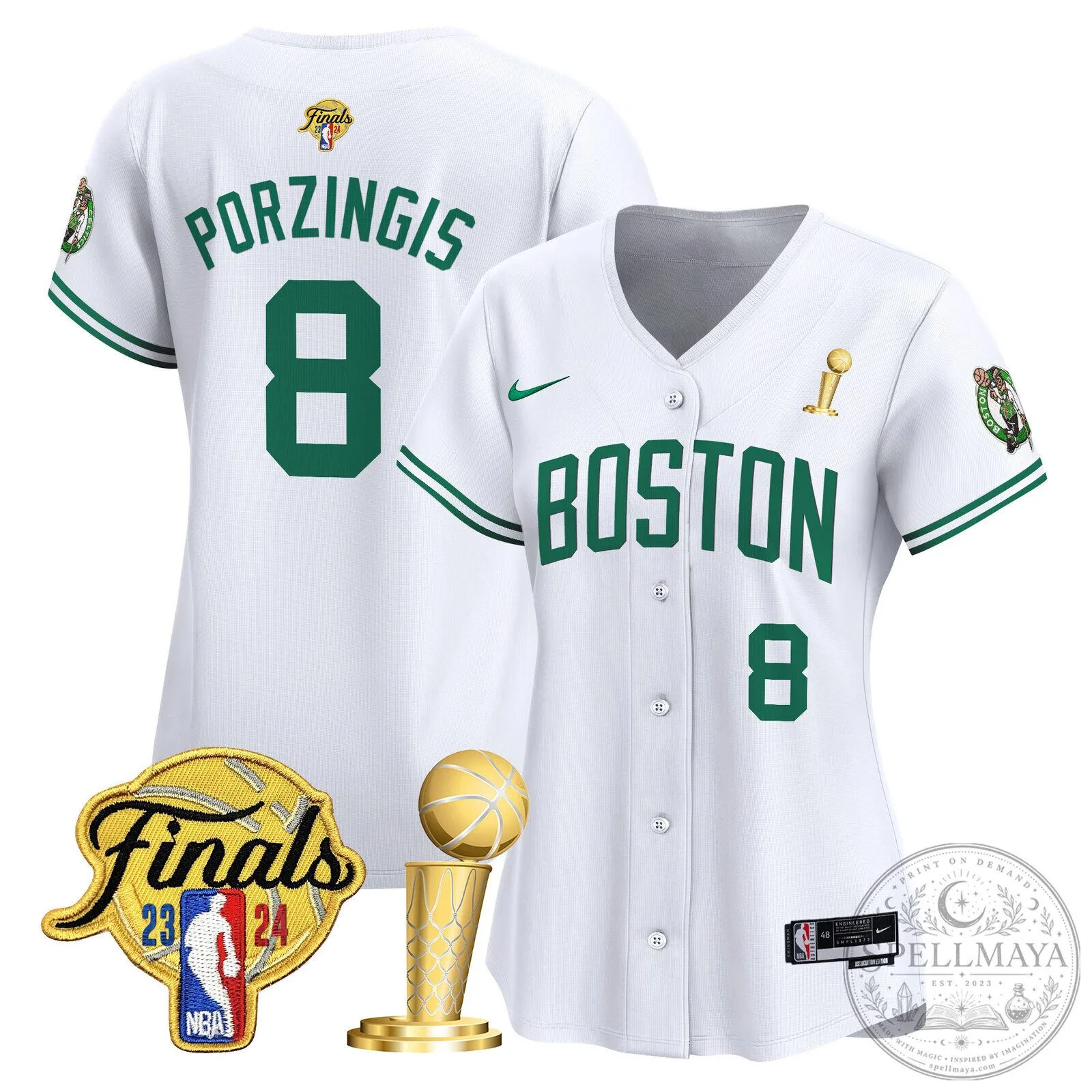 Boston Celtics Jayson Tatum 2024 NBA Finals Champions Baseball Jersey 63 Boston Celtics Jayson Tatum 2024 NBA Finals Champions Baseball Jersey