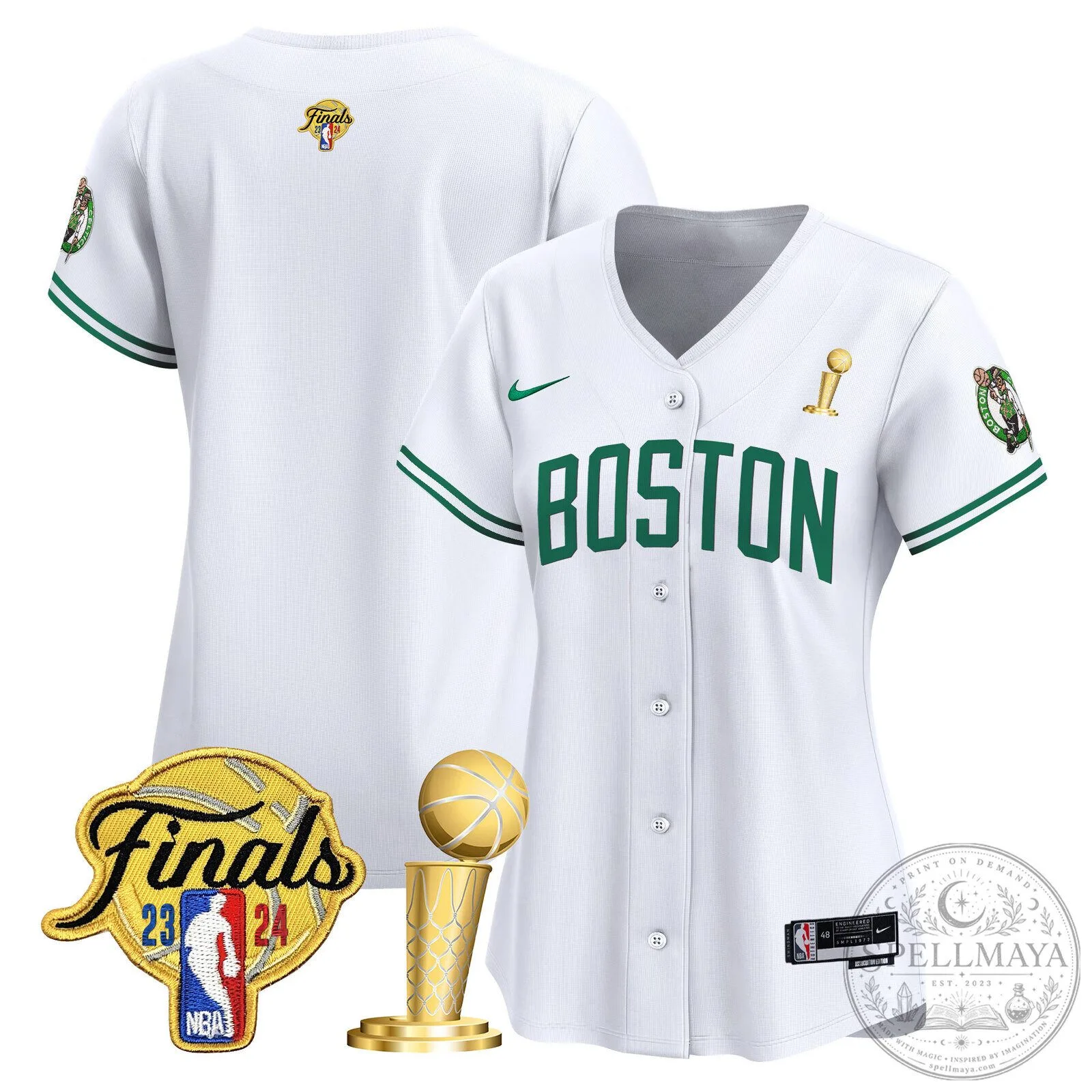 Boston Celtics Jayson Tatum 2024 NBA Finals Champions Baseball Jersey 66 Boston Celtics Jayson Tatum 2024 NBA Finals Champions Baseball Jersey