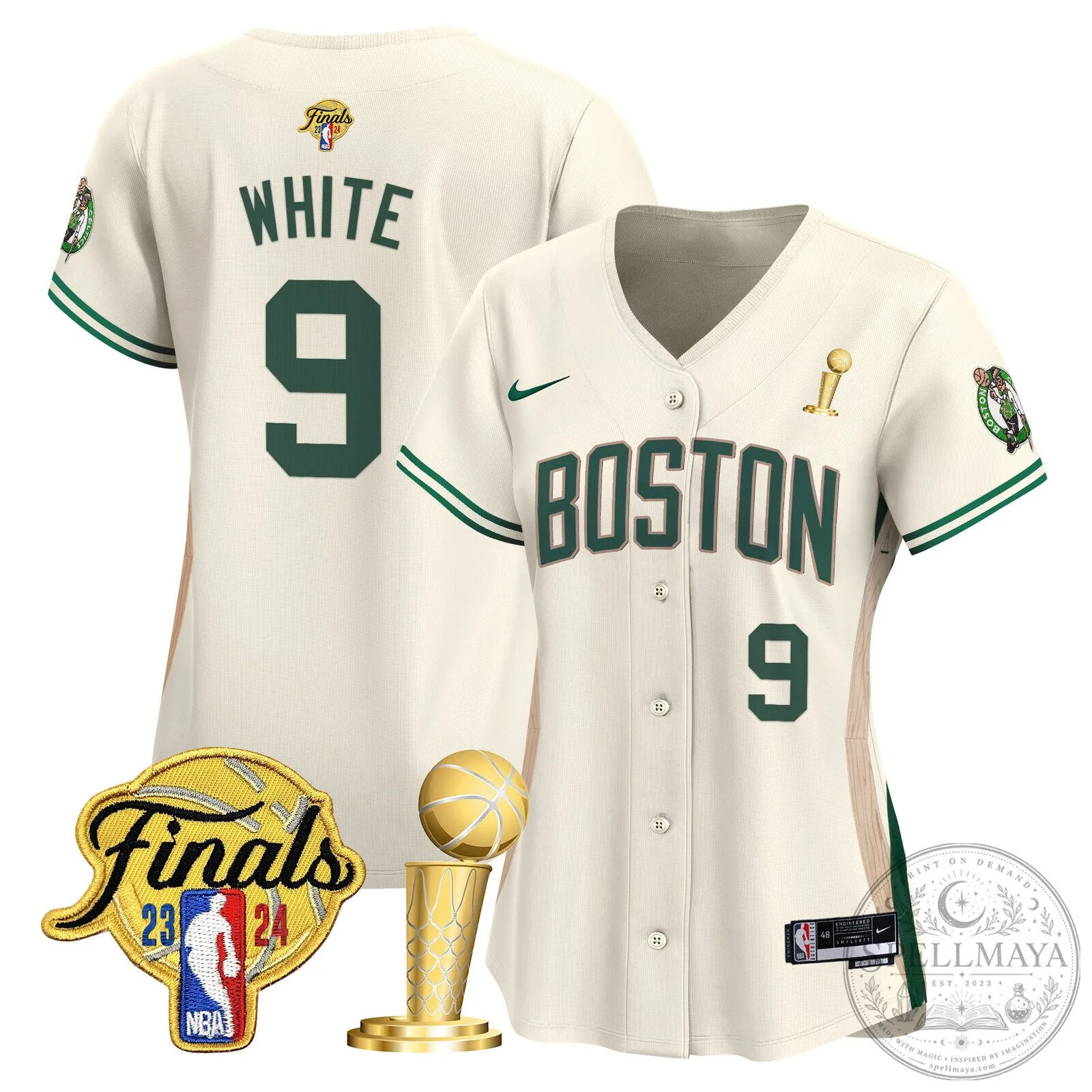Boston Celtics Jayson Tatum 2024 NBA Finals Champions Baseball Jersey 68 Boston Celtics Jayson Tatum 2024 NBA Finals Champions Baseball Jersey