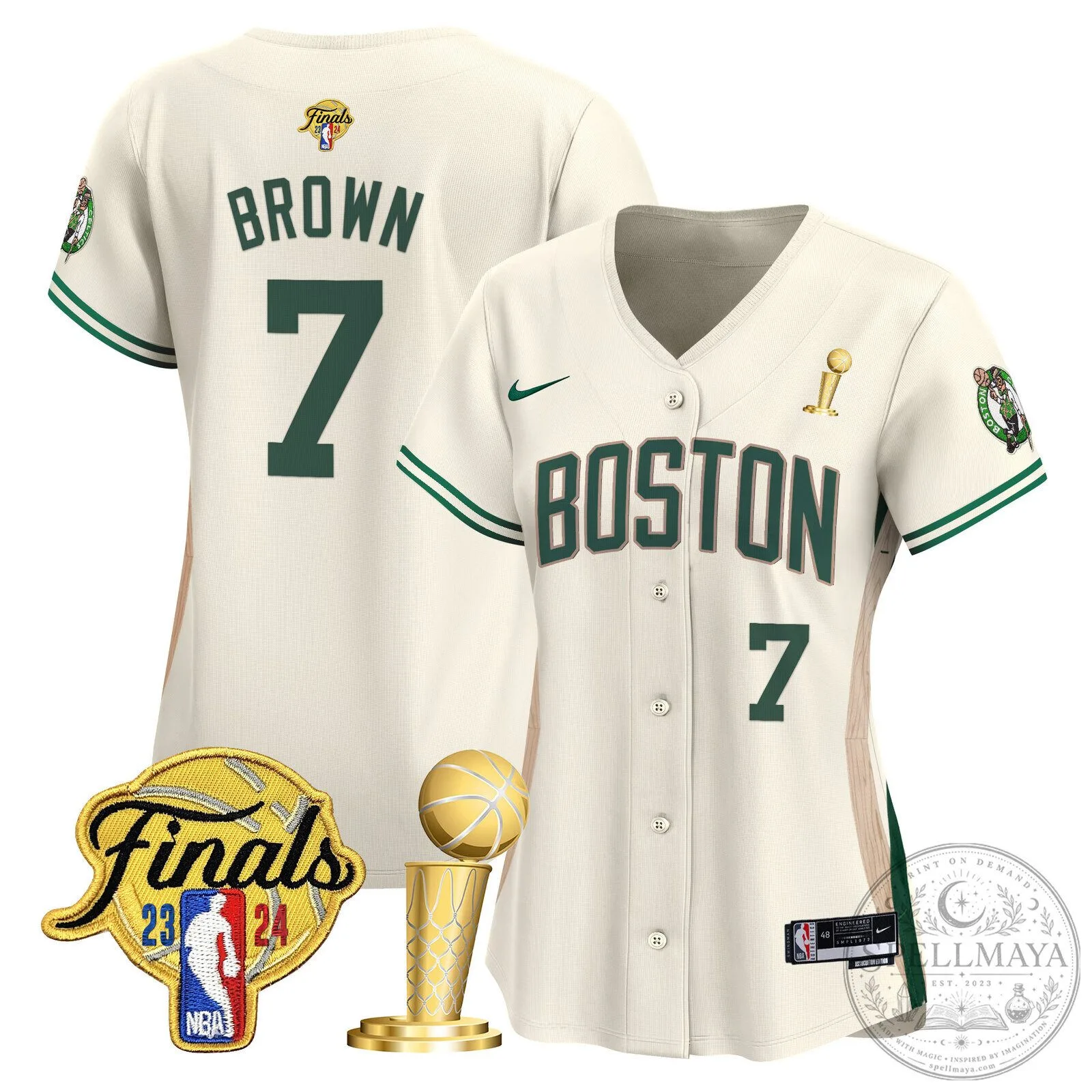Boston Celtics Jayson Tatum 2024 NBA Finals Champions Baseball Jersey 69 Boston Celtics Jayson Tatum 2024 NBA Finals Champions Baseball Jersey
