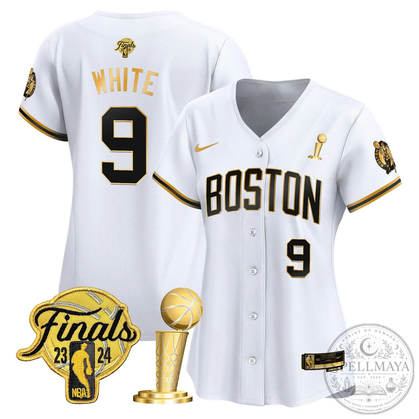 Boston Celtics Jayson Tatum 2024 NBA Finals Champions Baseball Jersey 75 Boston Celtics Jayson Tatum 2024 NBA Finals Champions Baseball Jersey