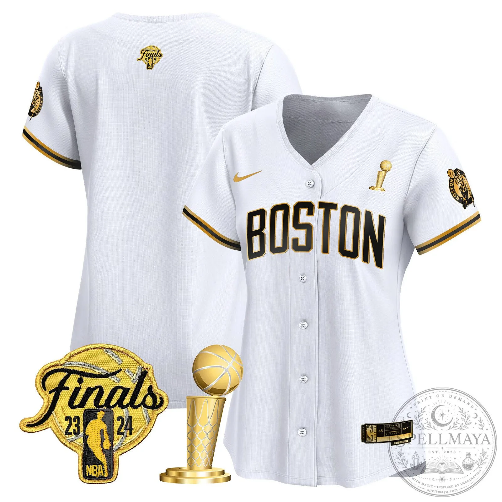 Boston Celtics Jayson Tatum 2024 NBA Finals Champions Baseball Jersey 80 Boston Celtics Jayson Tatum 2024 NBA Finals Champions Baseball Jersey