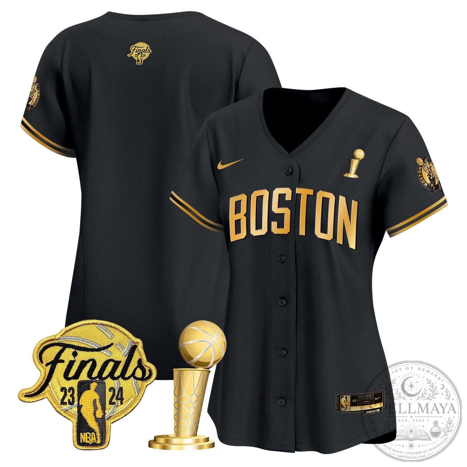 Boston Celtics Jayson Tatum 2024 NBA Finals Champions Baseball Jersey 87 Boston Celtics Jayson Tatum 2024 NBA Finals Champions Baseball Jersey