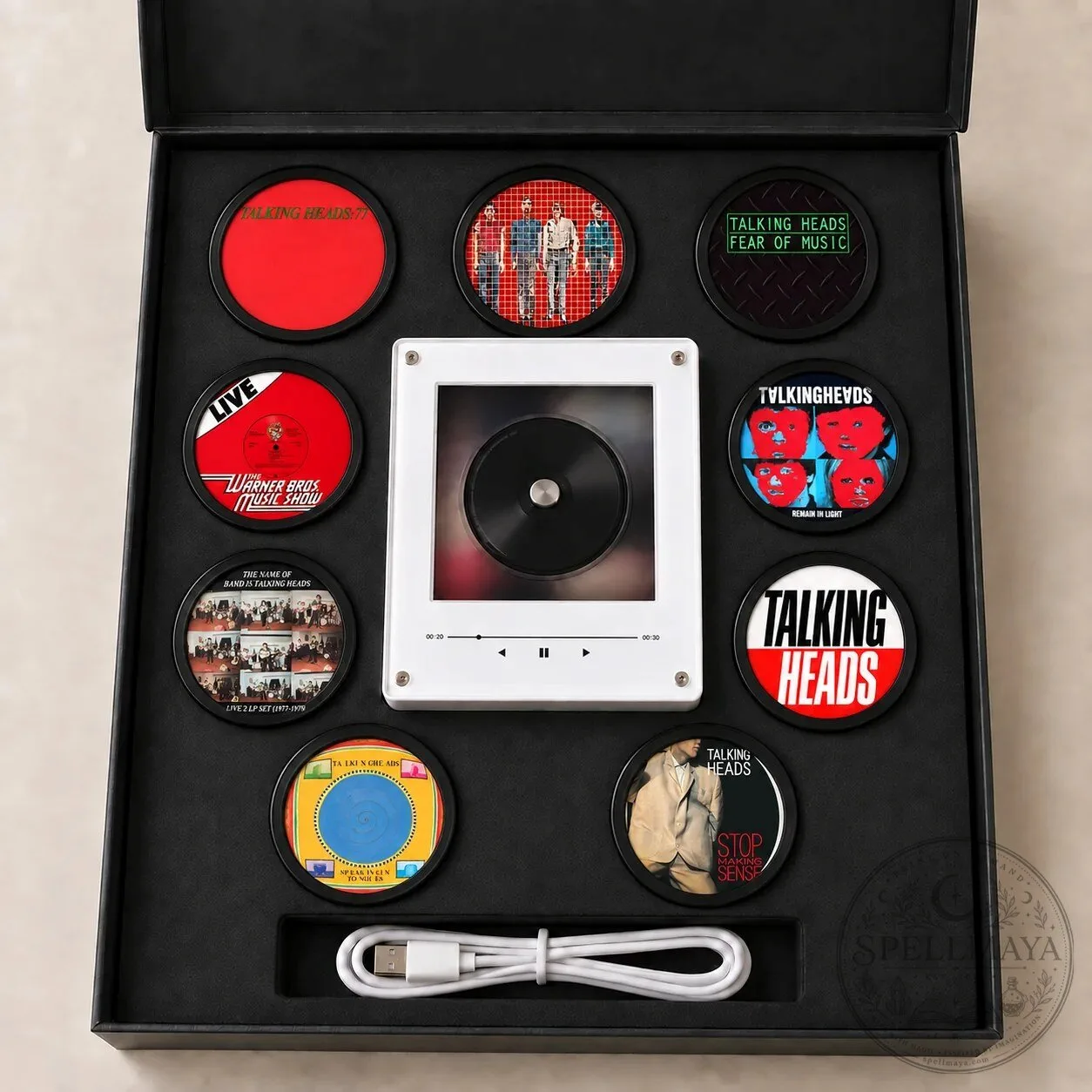 Talking Heads MagTune Music Player Set with Album Cover Magnetic Tags