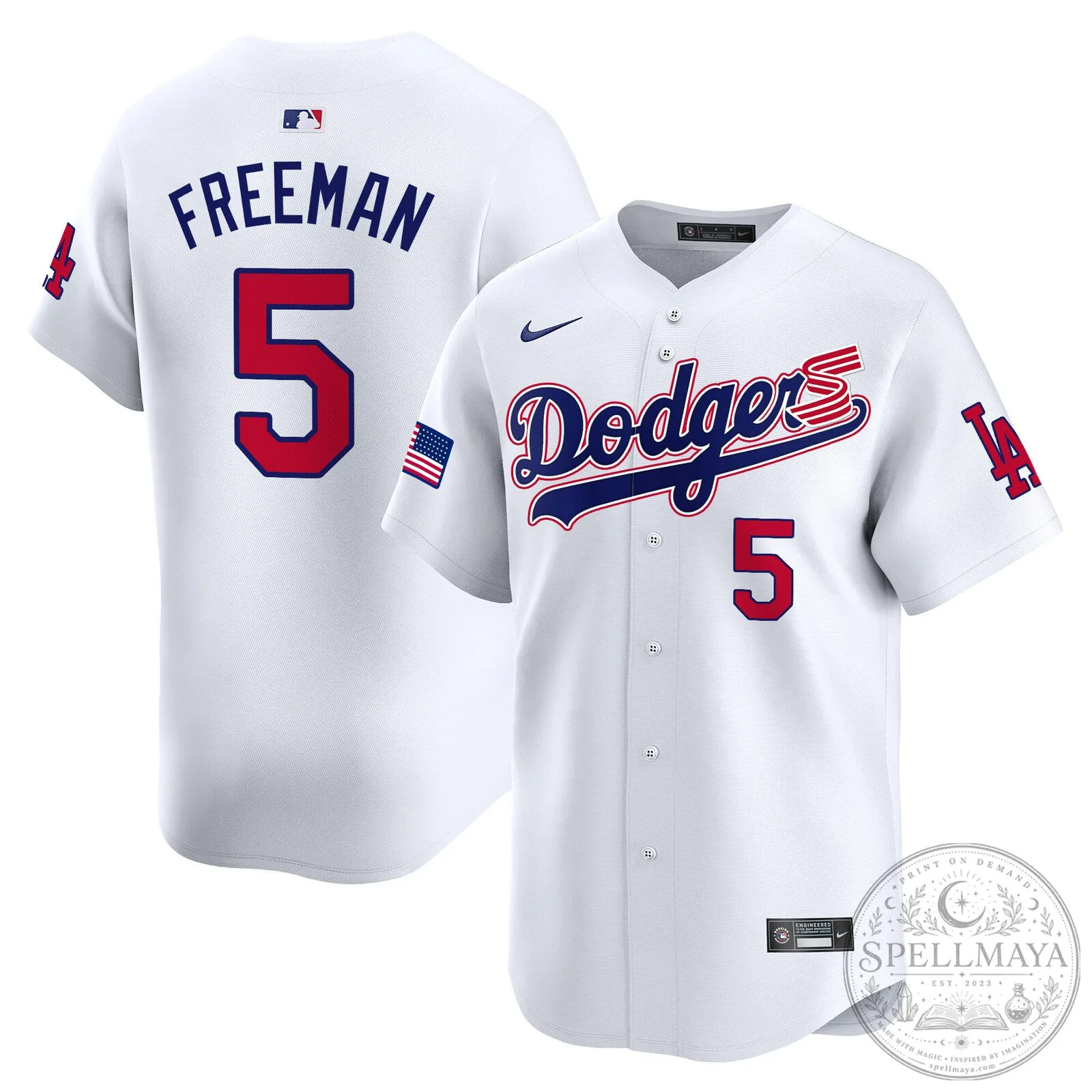 Dodgers Shohei Ohtani 2024 Independence Day Baseball Jersey 35 Dodgers Shohei Ohtani 2024 Independence Day Baseball Jersey