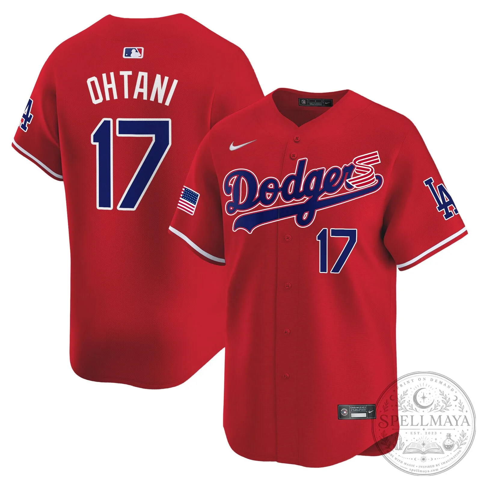 Dodgers Shohei Ohtani 2024 Independence Day Baseball Jersey 44 Dodgers Shohei Ohtani 2024 Independence Day Baseball Jersey