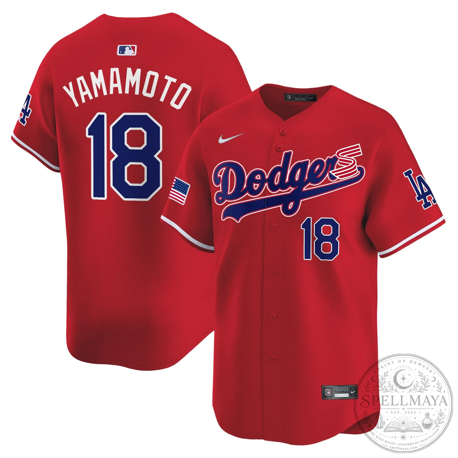 Dodgers Shohei Ohtani 2024 Independence Day Baseball Jersey 50 Dodgers Shohei Ohtani 2024 Independence Day Baseball Jersey