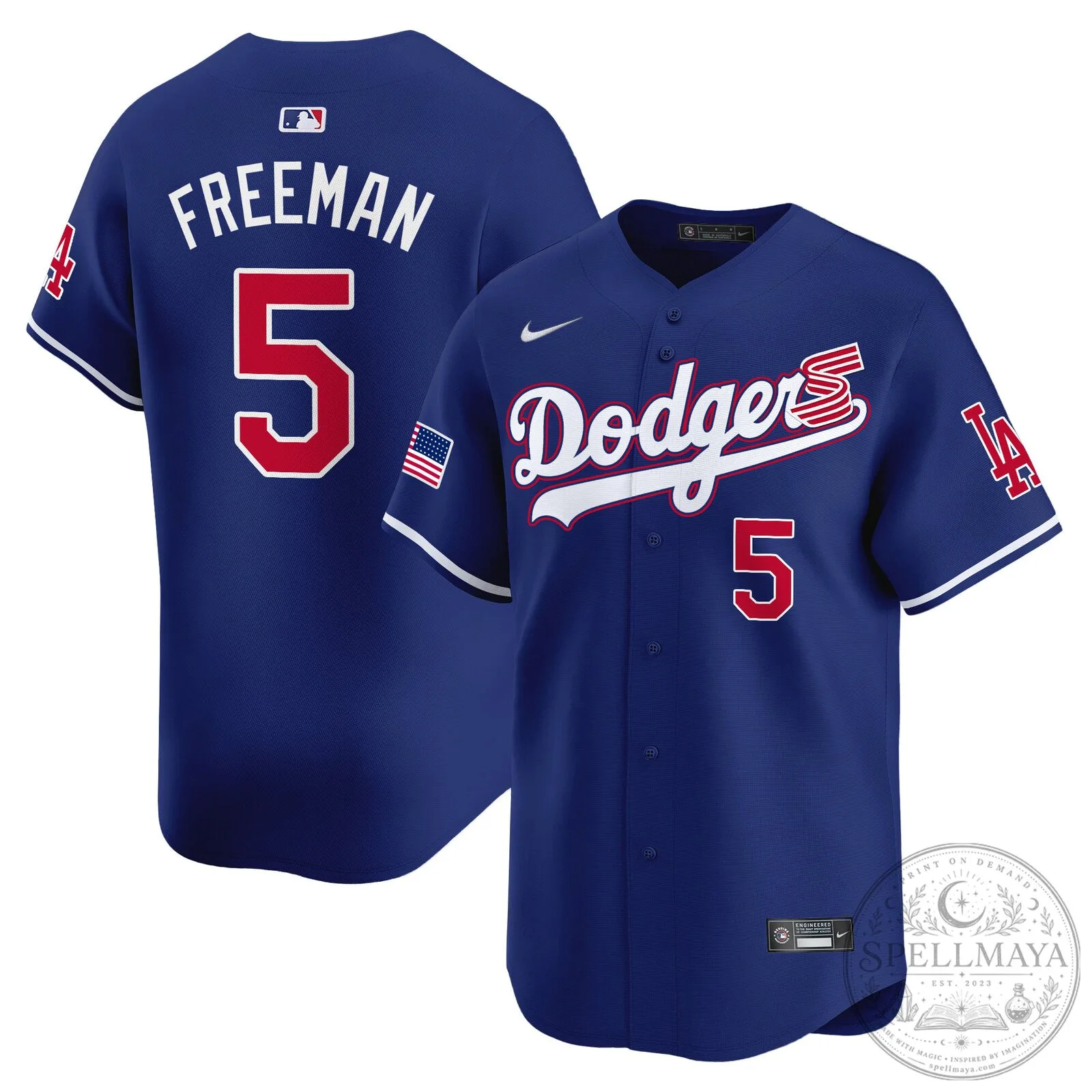 Dodgers Shohei Ohtani 2024 Independence Day Baseball Jersey 55 Dodgers Shohei Ohtani 2024 Independence Day Baseball Jersey
