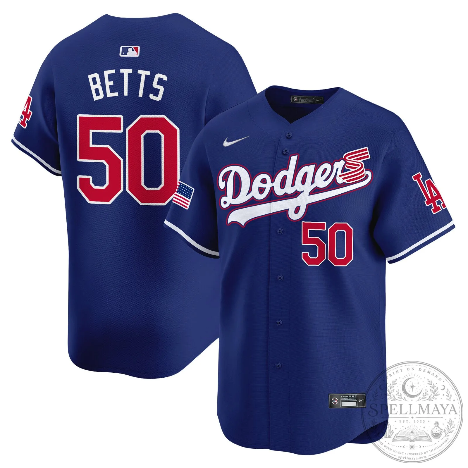 Dodgers Shohei Ohtani 2024 Independence Day Baseball Jersey 56 Dodgers Shohei Ohtani 2024 Independence Day Baseball Jersey