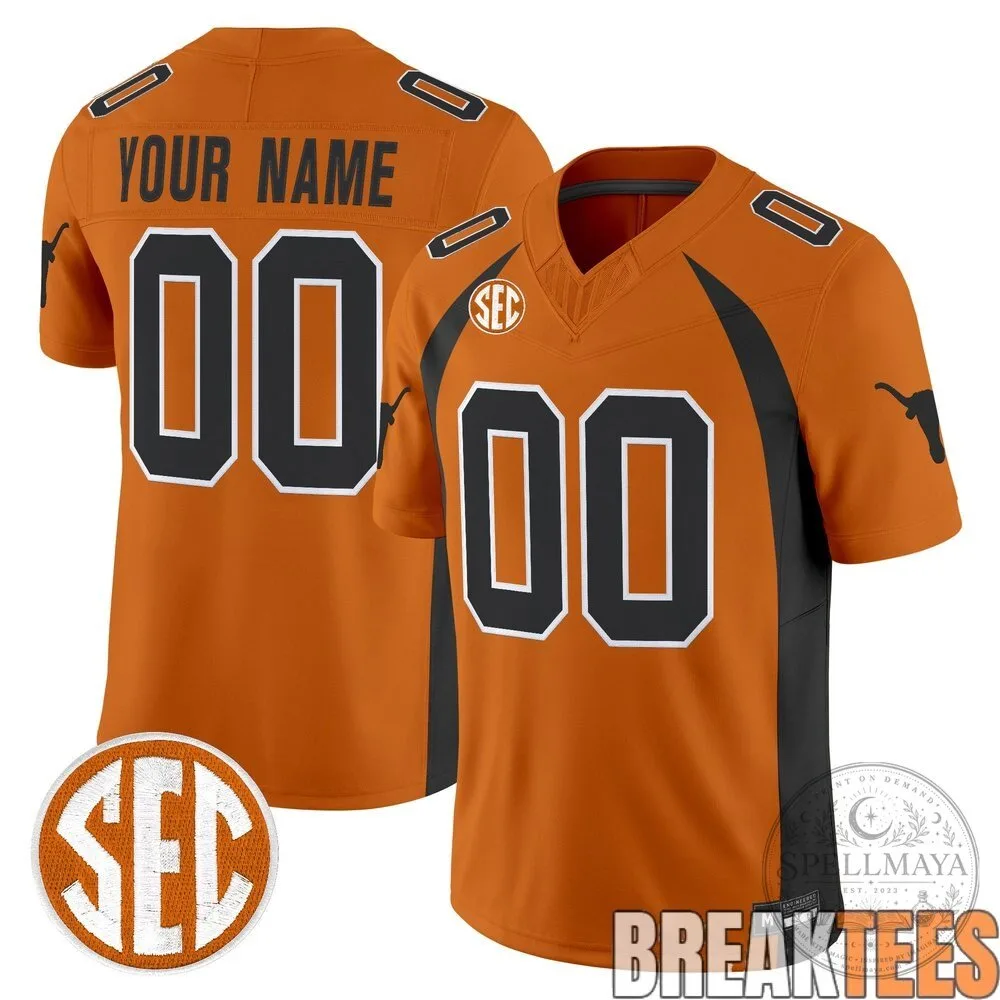 Texas Longhorns Custom Football Jersey 5 Texas Longhorns Custom Football Jersey