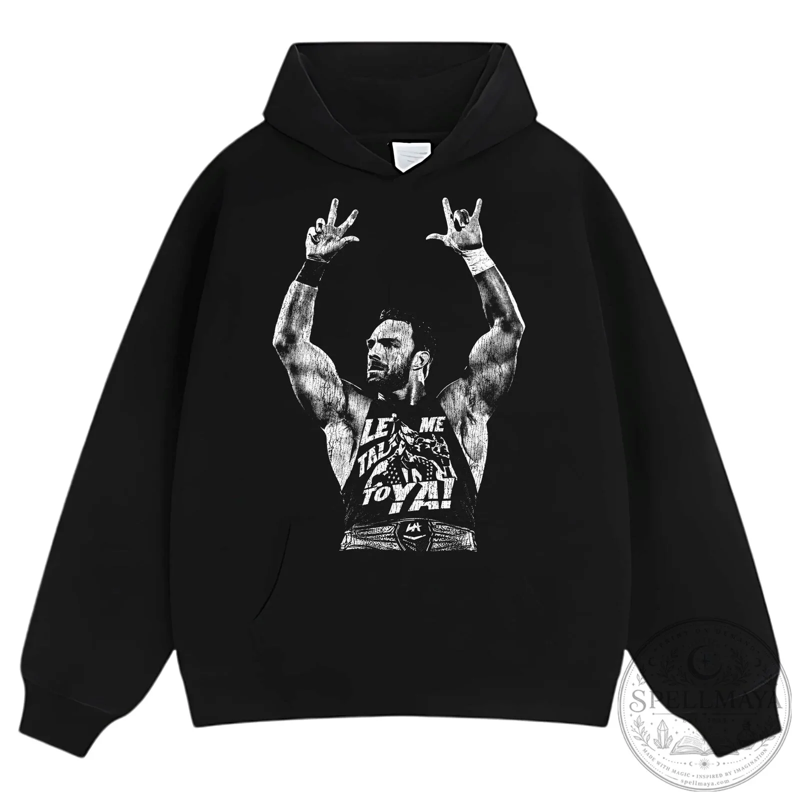 LA Knight Vintage Professional Wrestler Black and White Portrait T-Shirt 17 LA Knight Vintage Professional Wrestler Black and White Portrait T-Shirt