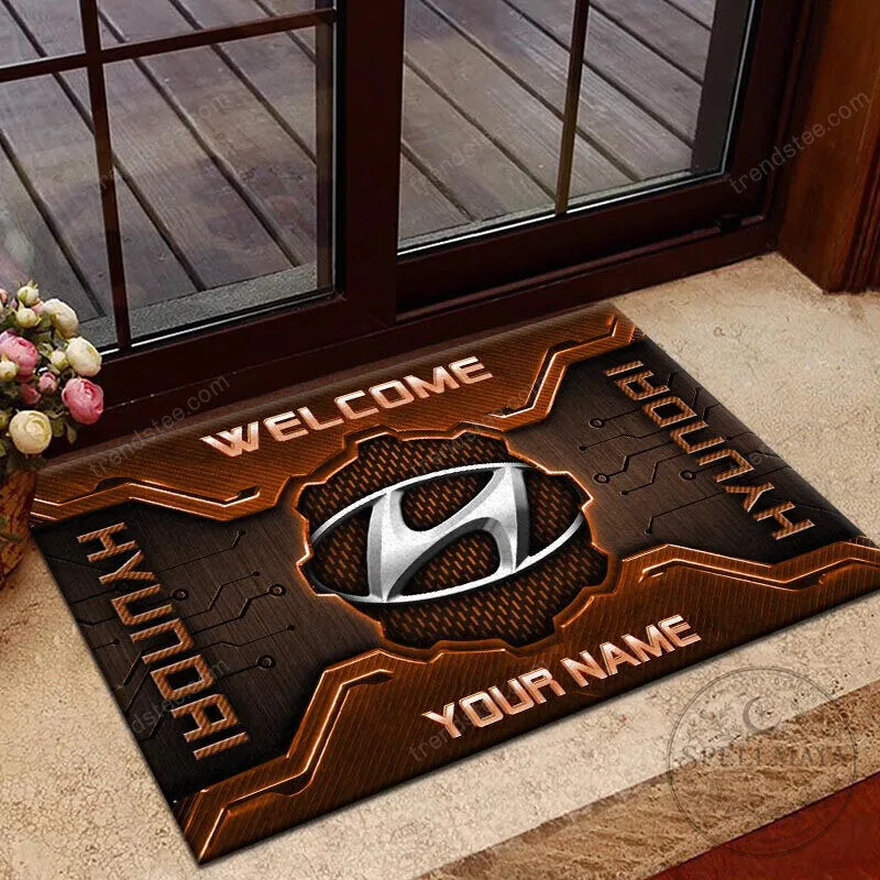 Hyundai Car Logo Welcome Custom Name Doormat 14 Hyundai Car Logo Welcome Custom Name Doormat