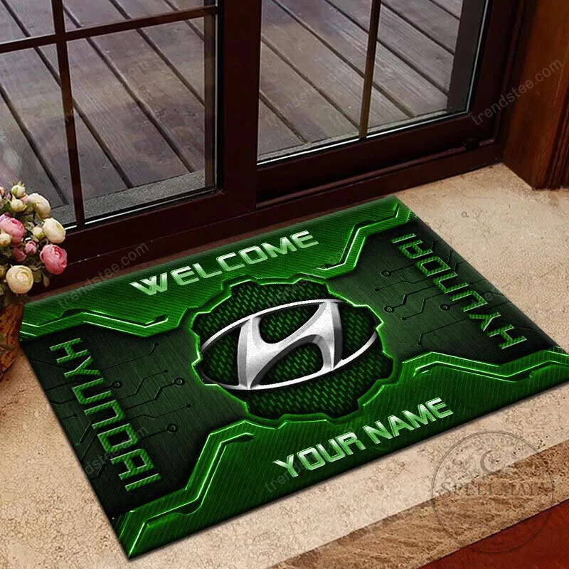 Hyundai Car Logo Welcome Custom Name Doormat 16 Hyundai Car Logo Welcome Custom Name Doormat