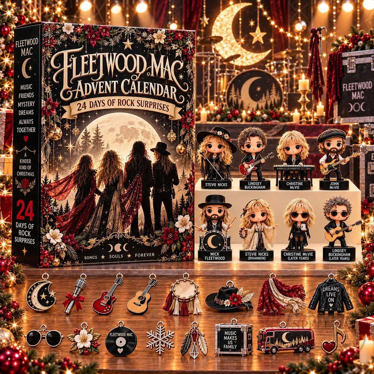 Fleetwood Mac Advent Calendar 24 Days of Rock Surprises Blind Box Set