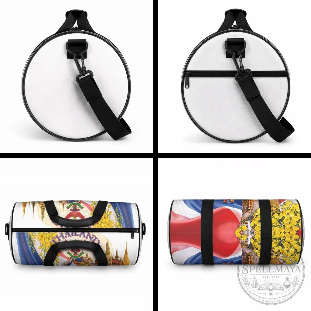 Thailand Golden Elephant Temple Travel Duffle Bag 11 Thailand Golden Elephant Temple Travel Duffle Bag