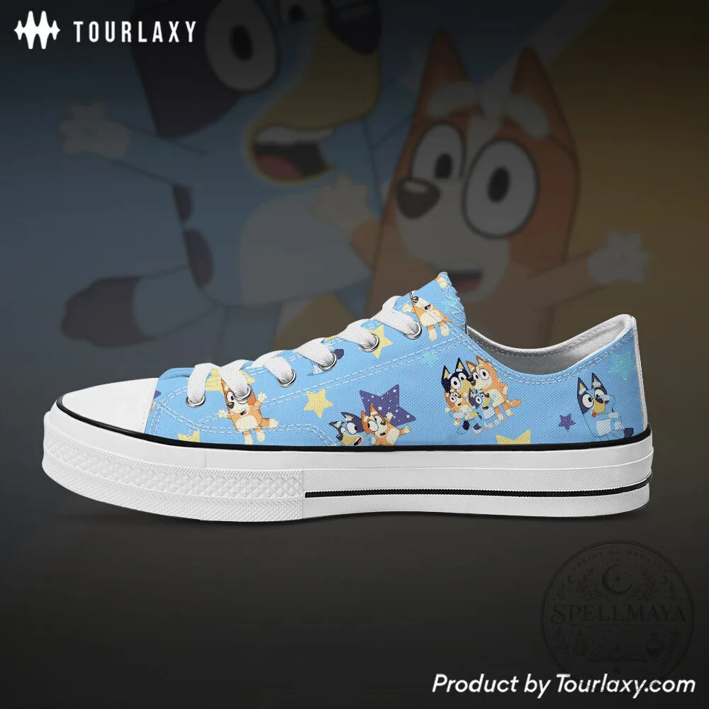Bluey and Bingo Cartoon Character Low Top Canvas Shoes for Kids 5 Bluey and Bingo Cartoon Character Low Top Canvas Shoes for Kids