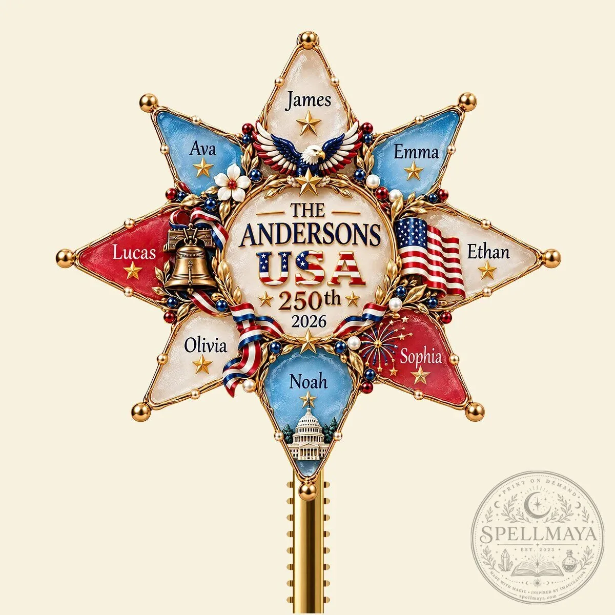 Personalized Family Christmas Tree Topper Ornament 12 Personalized Family Christmas Tree Topper Ornament