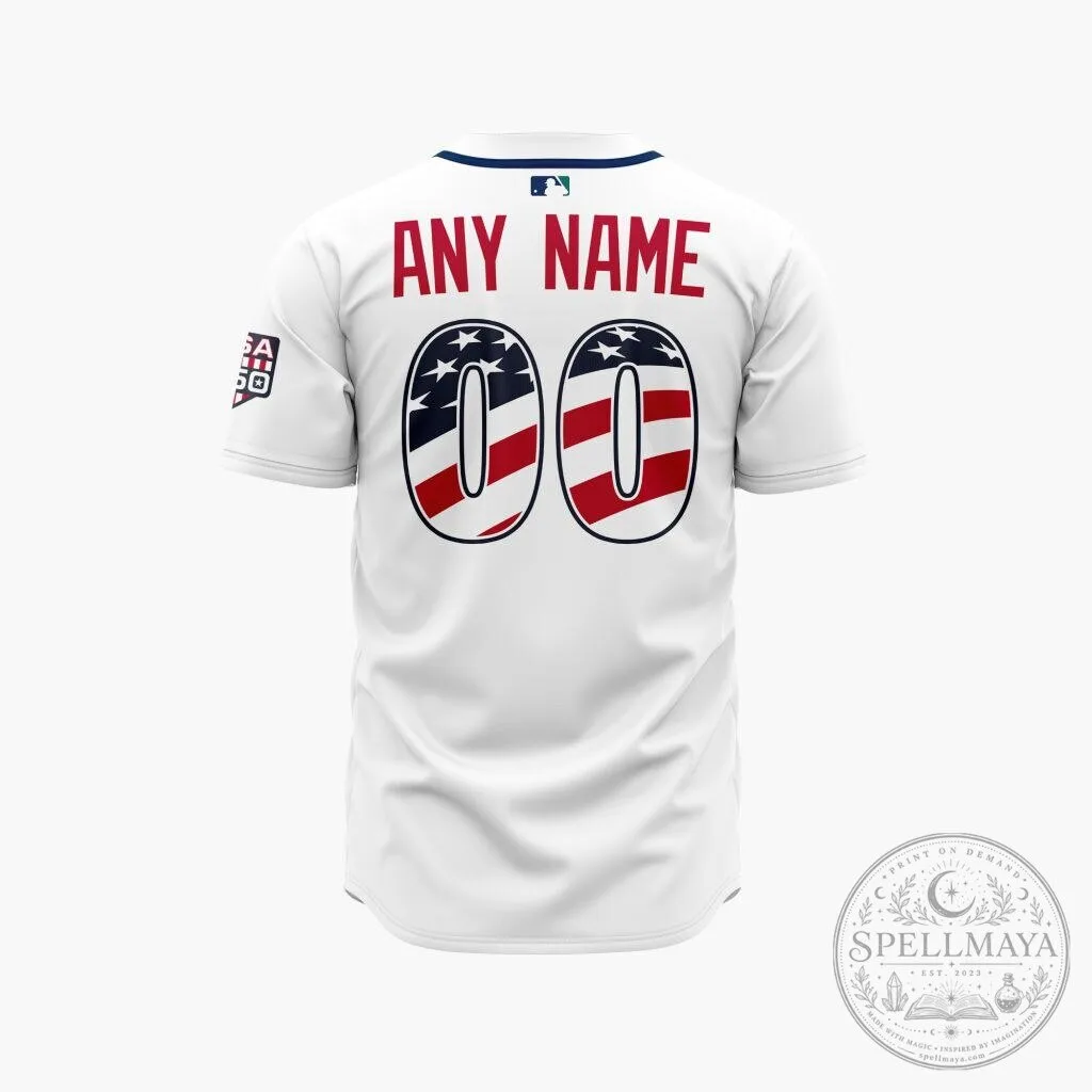 Seattle Mariners Personalized Stars and Stripes Fourth Of July Baseball Jersey 9 Seattle Mariners Personalized Stars and Stripes Fourth Of July Baseball Jersey