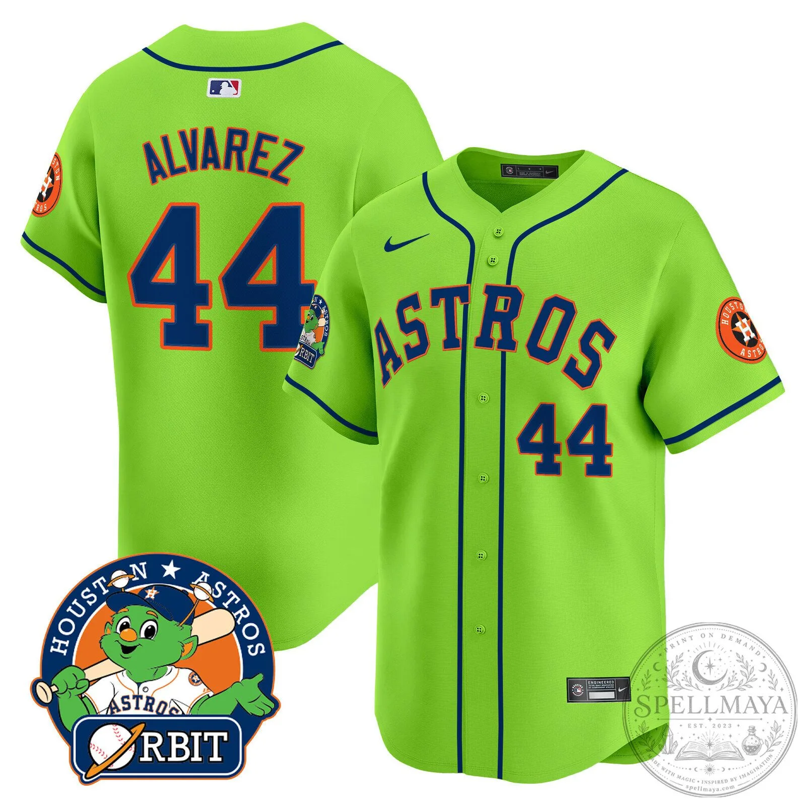 Houston Astros Jose Altuve Youth Green Replica Baseball Jersey 53 Houston Astros Jose Altuve Youth Green Replica Baseball Jersey