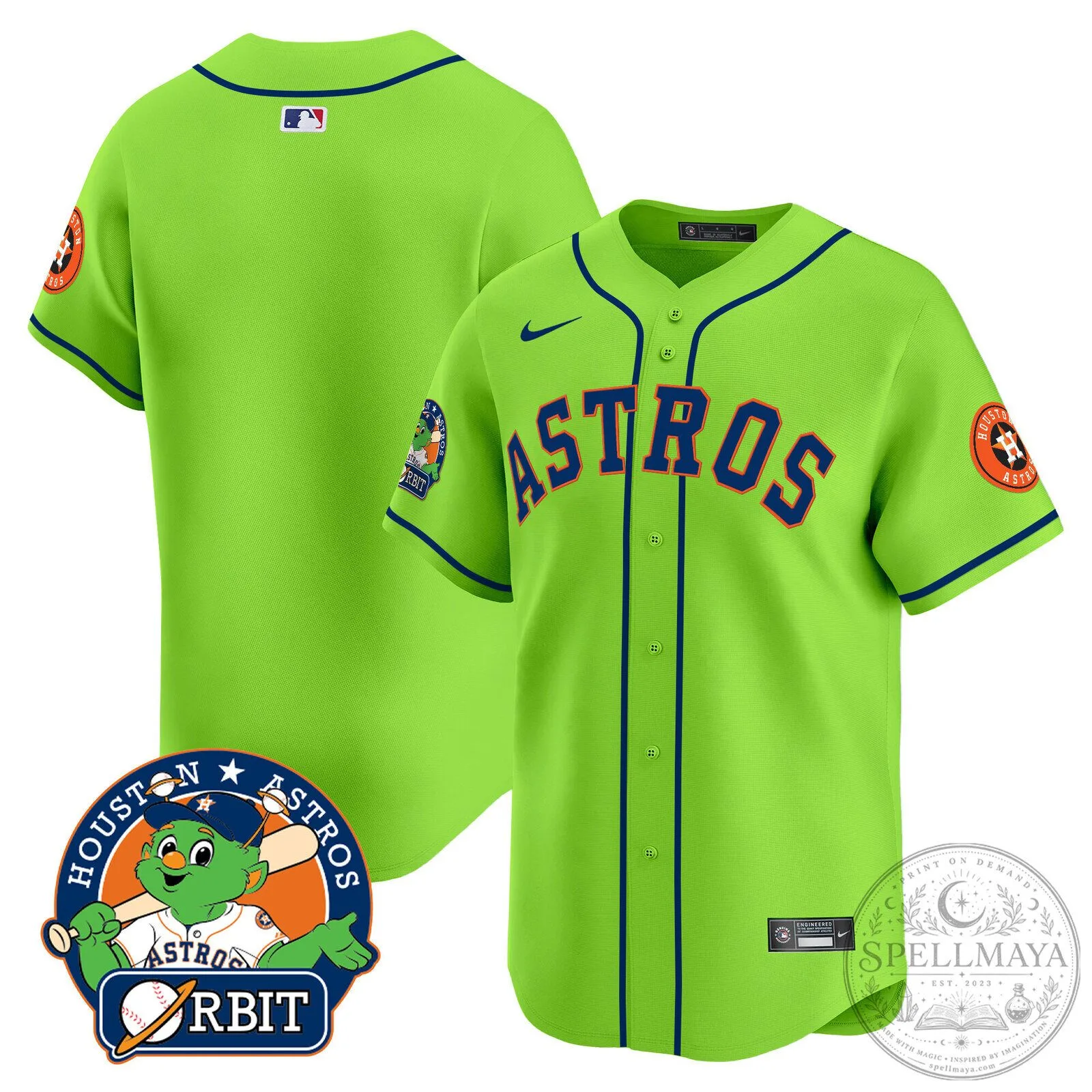 Houston Astros Jose Altuve Youth Green Replica Baseball Jersey 57 Houston Astros Jose Altuve Youth Green Replica Baseball Jersey