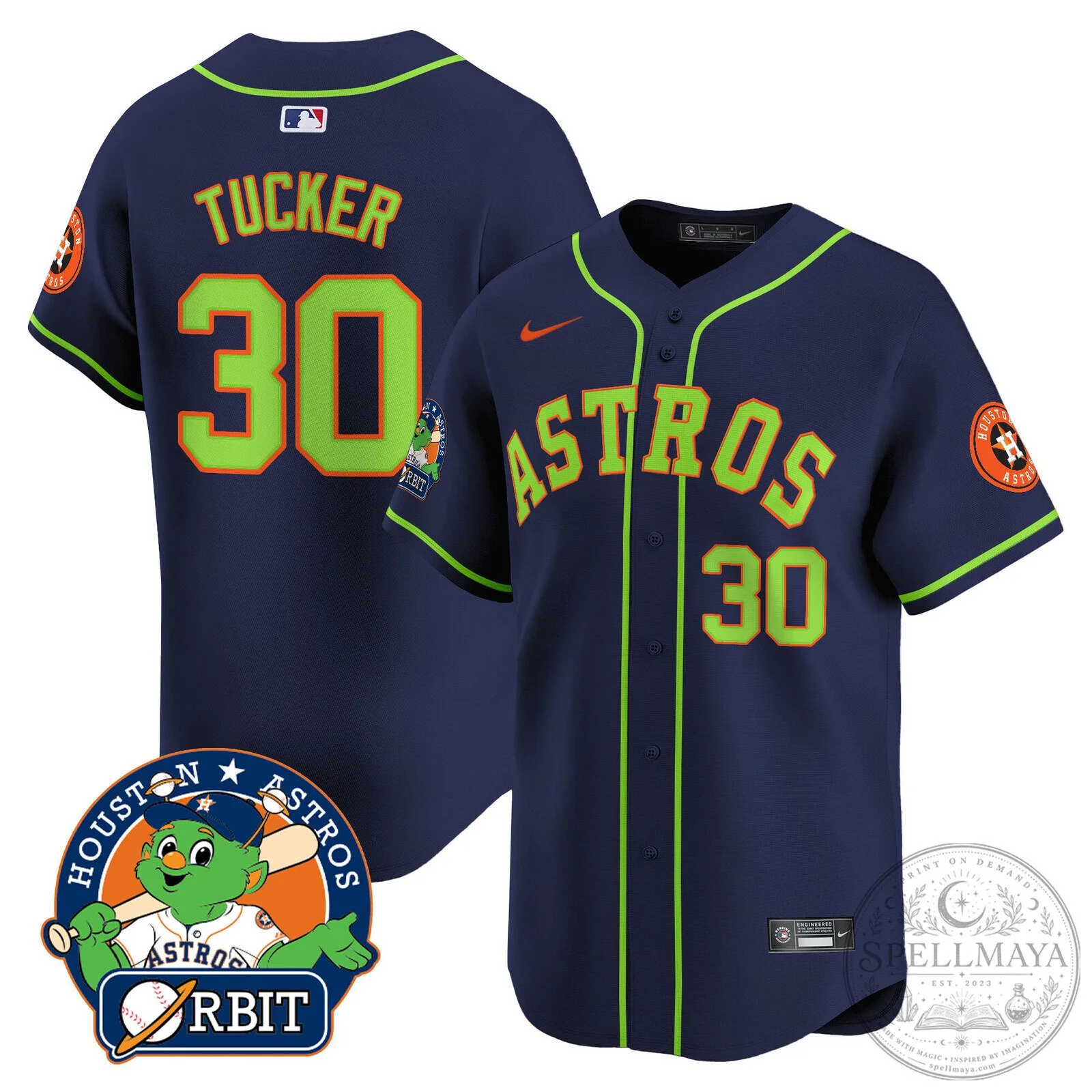 Houston Astros Jose Altuve Youth Green Replica Baseball Jersey 73 Houston Astros Jose Altuve Youth Green Replica Baseball Jersey