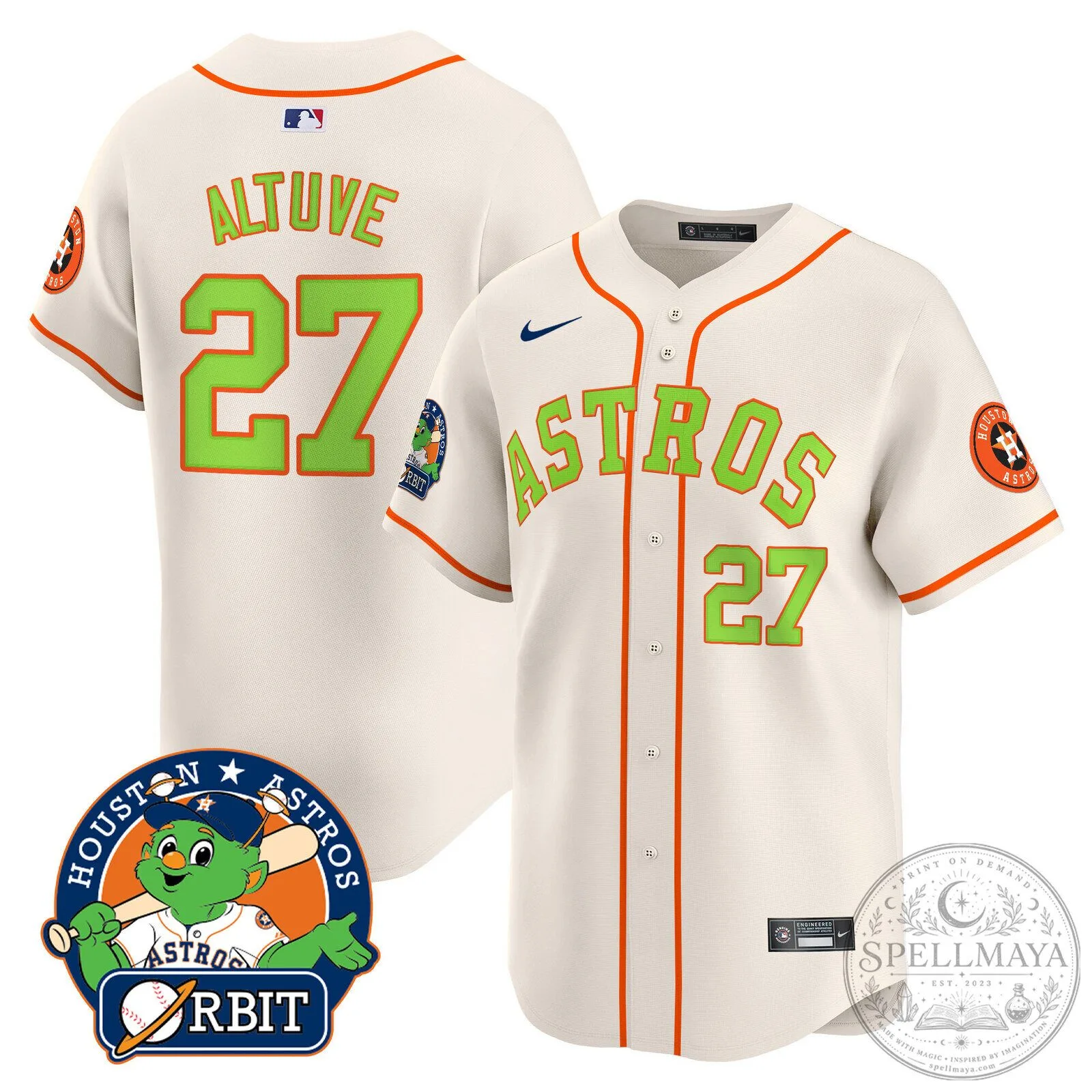 Houston Astros Jose Altuve Youth Green Replica Baseball Jersey 85 Houston Astros Jose Altuve Youth Green Replica Baseball Jersey